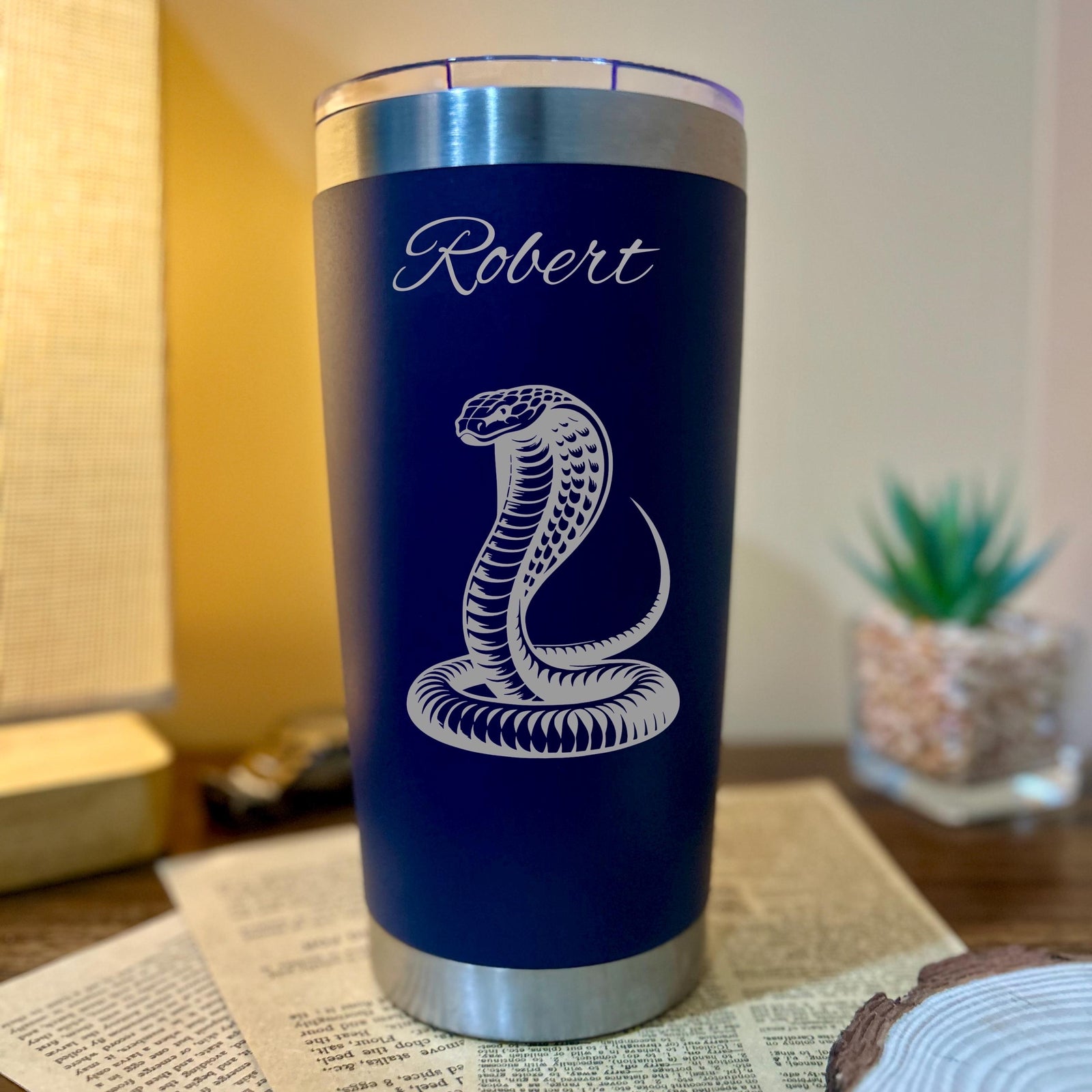 King Cobra 20oz Engraved Tumbler