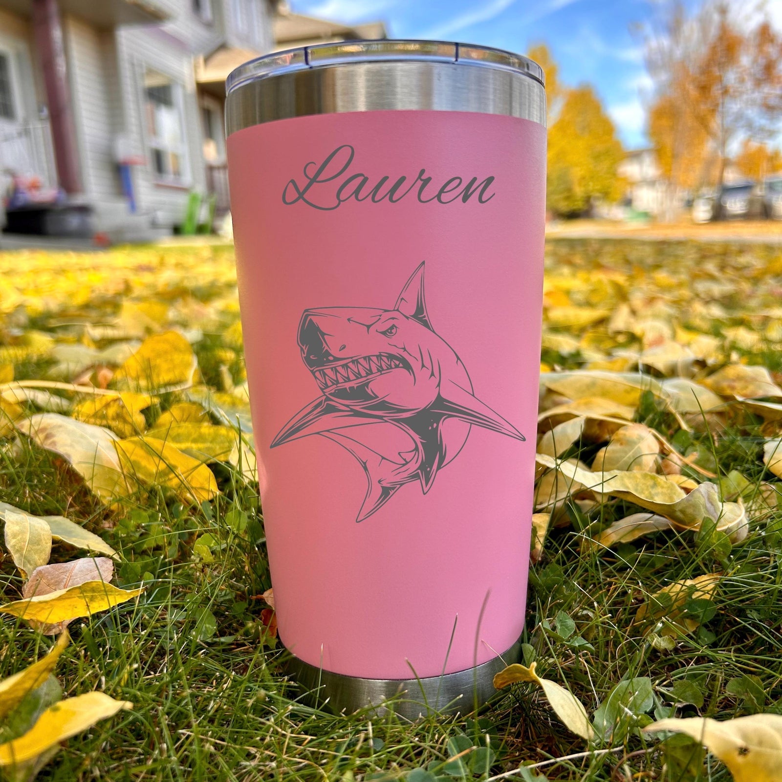 Shark 20oz Engraved Tumbler