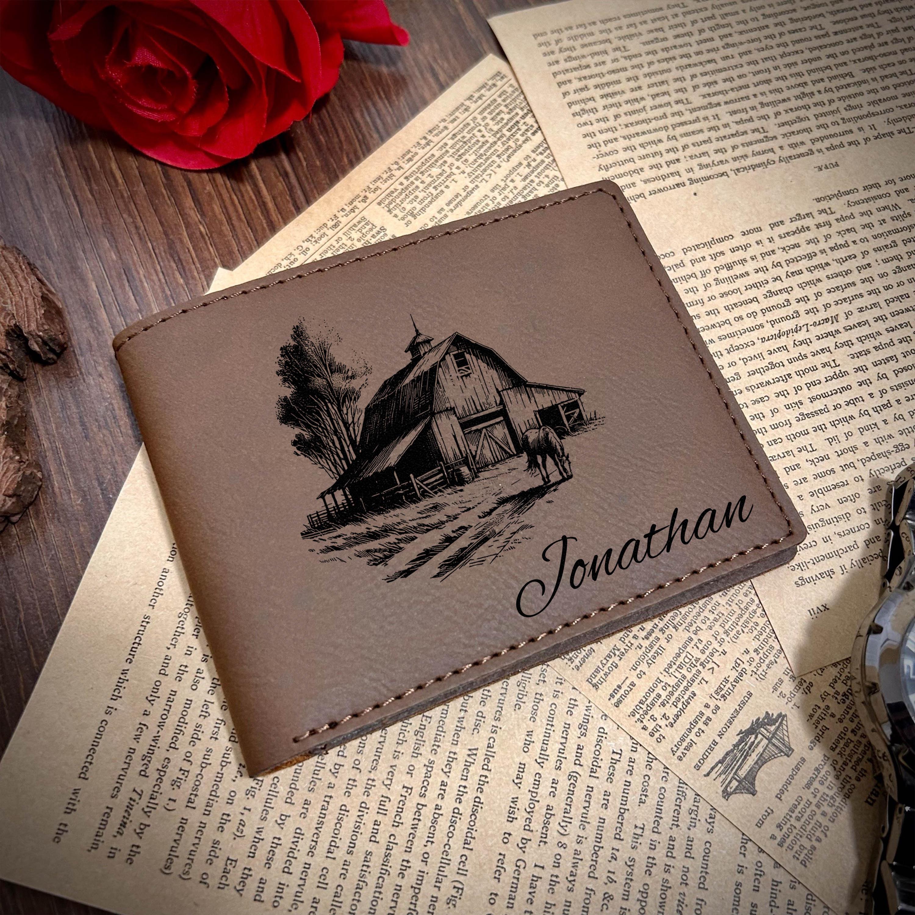 Old Barn Leather Wallet – Design #6