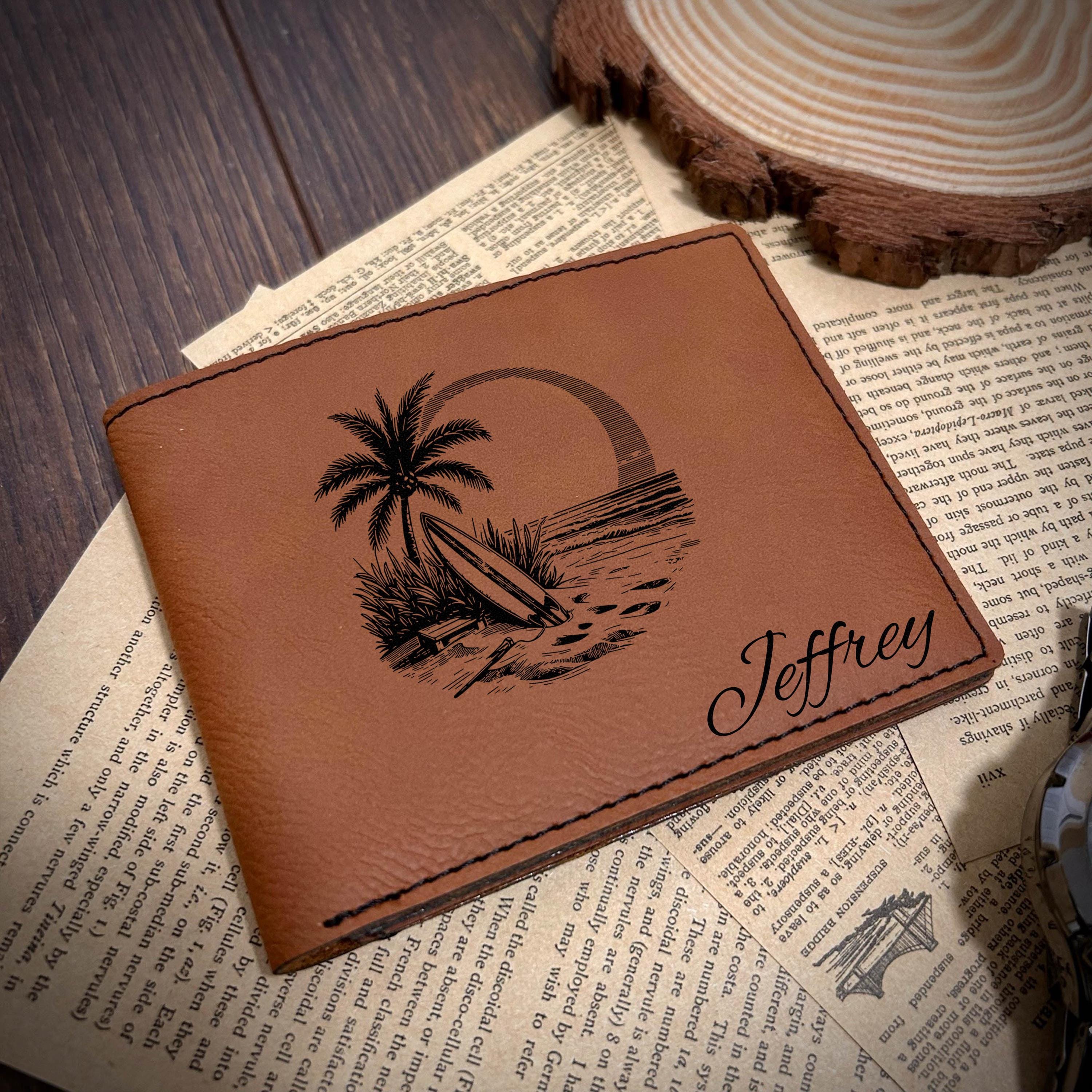 Surf Leather Wallet – Design #7
