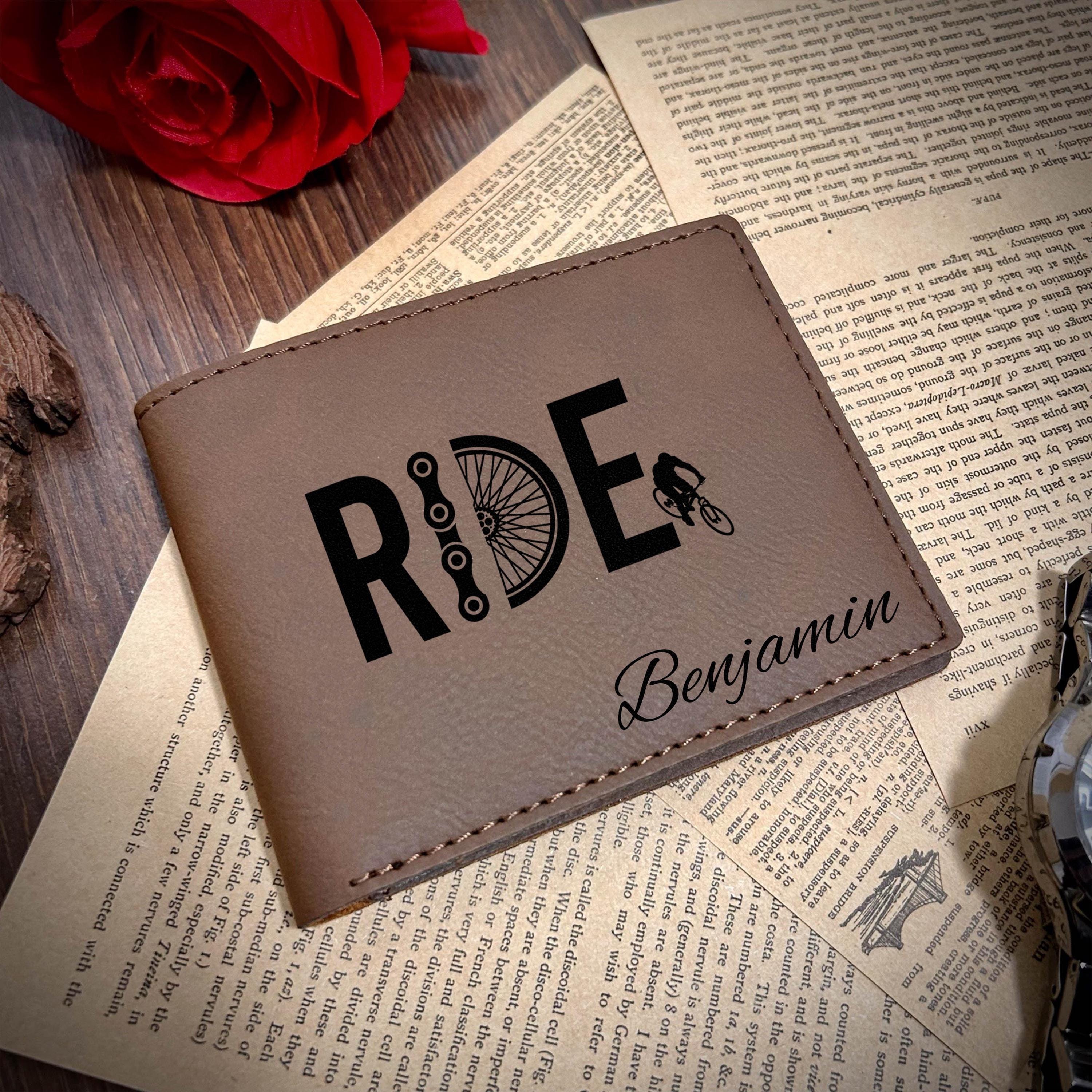 Cyclist Leather Wallet – Design #8