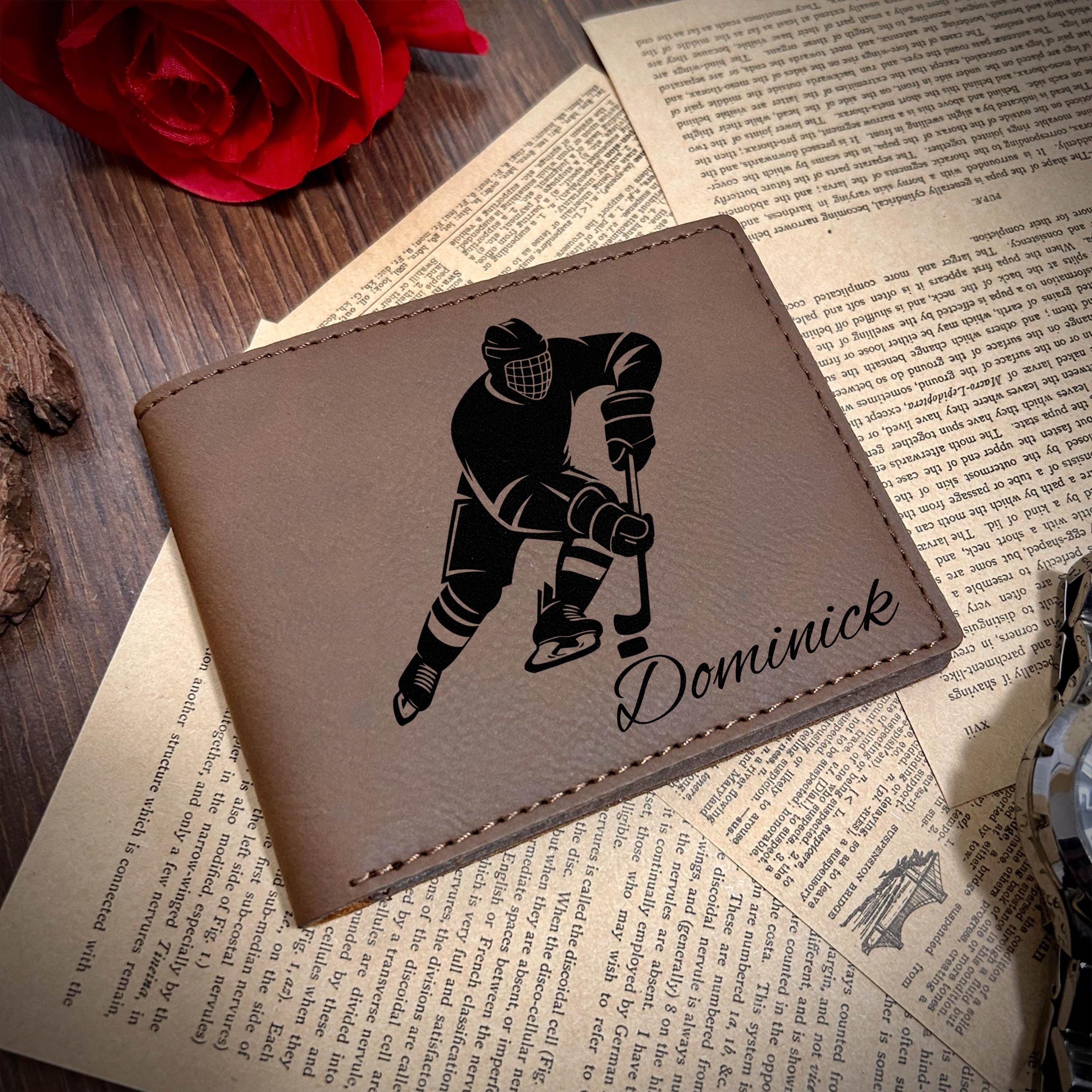 Hockey Leather Wallet – Design #16