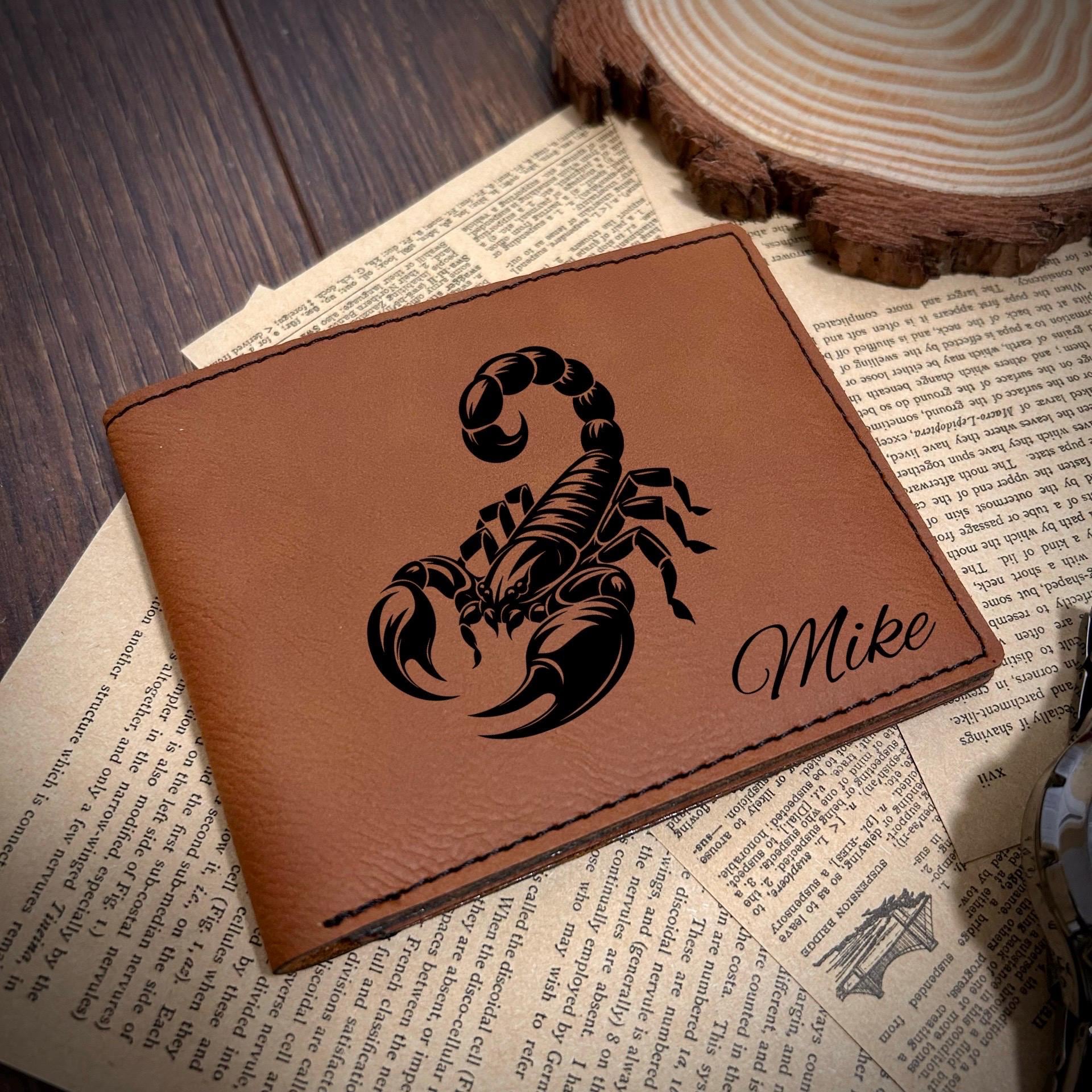Scorpion Leather Wallet – Design #22