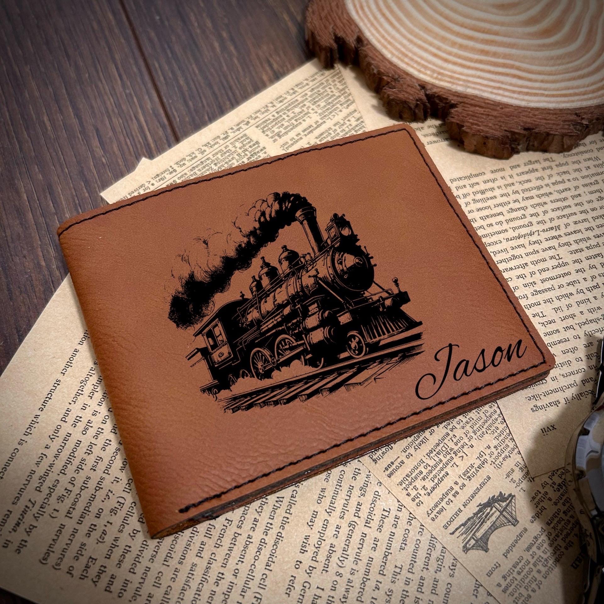Train Leather Wallet – Design #27