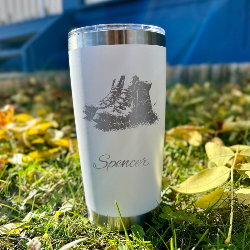 Hiker Boots 20oz Engraved Tumbler