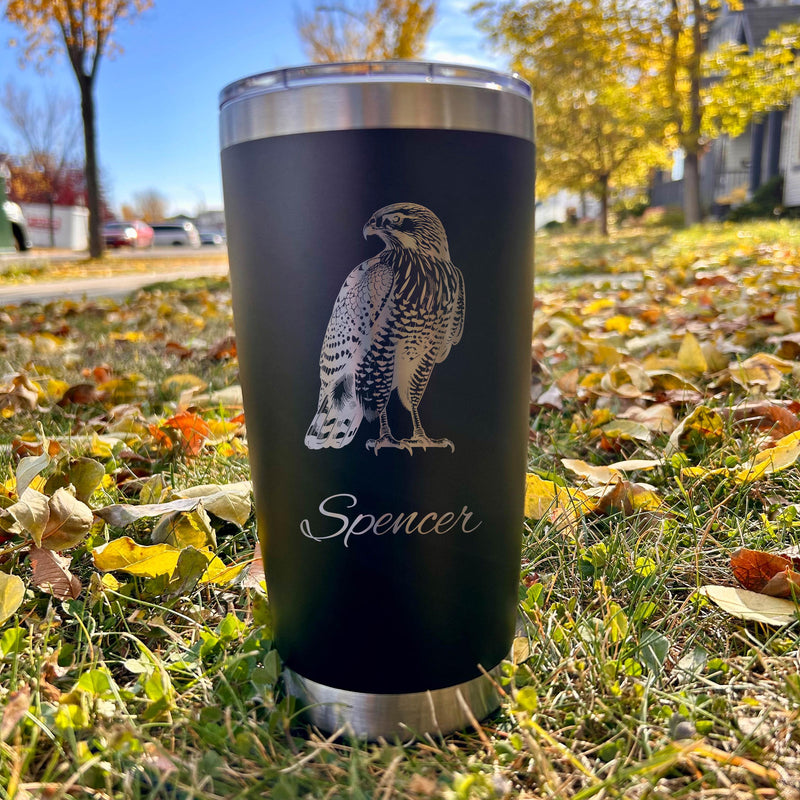 Hawk 20oz Engraved Tumbler