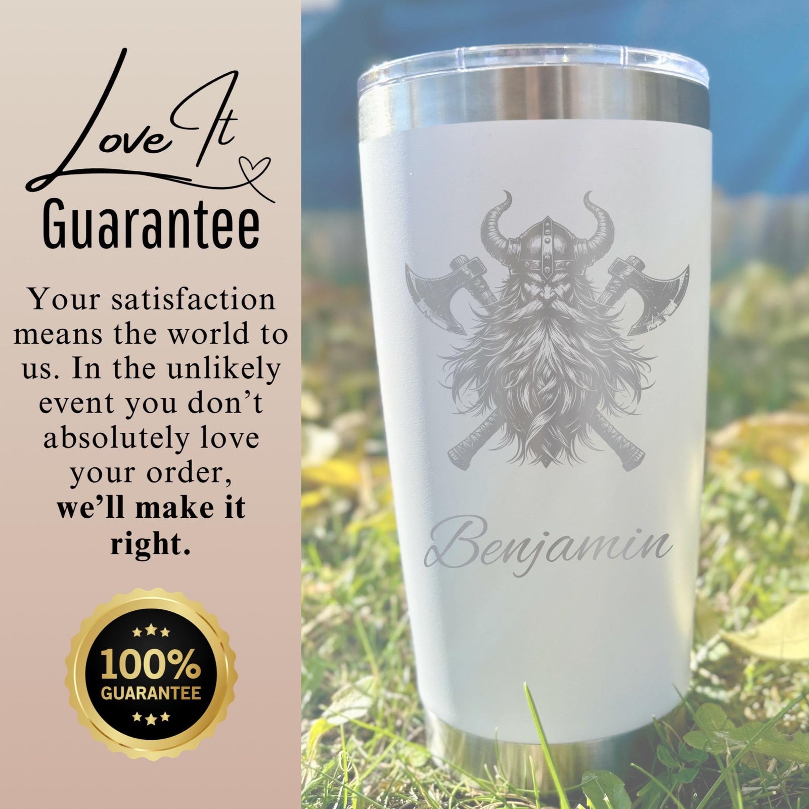 Viking 20oz Engraved Tumbler