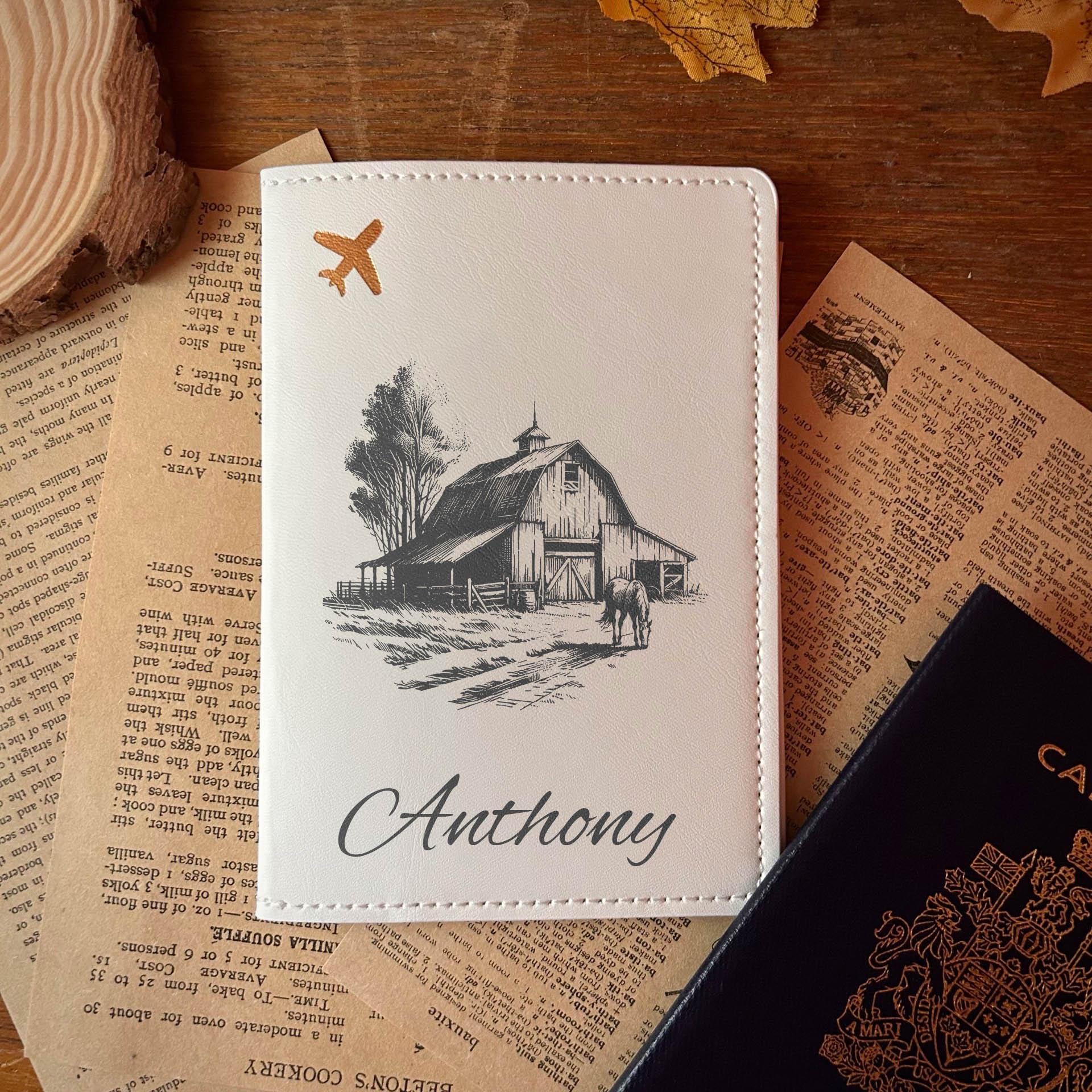 Barn and Horse Passport Cover – Design #6