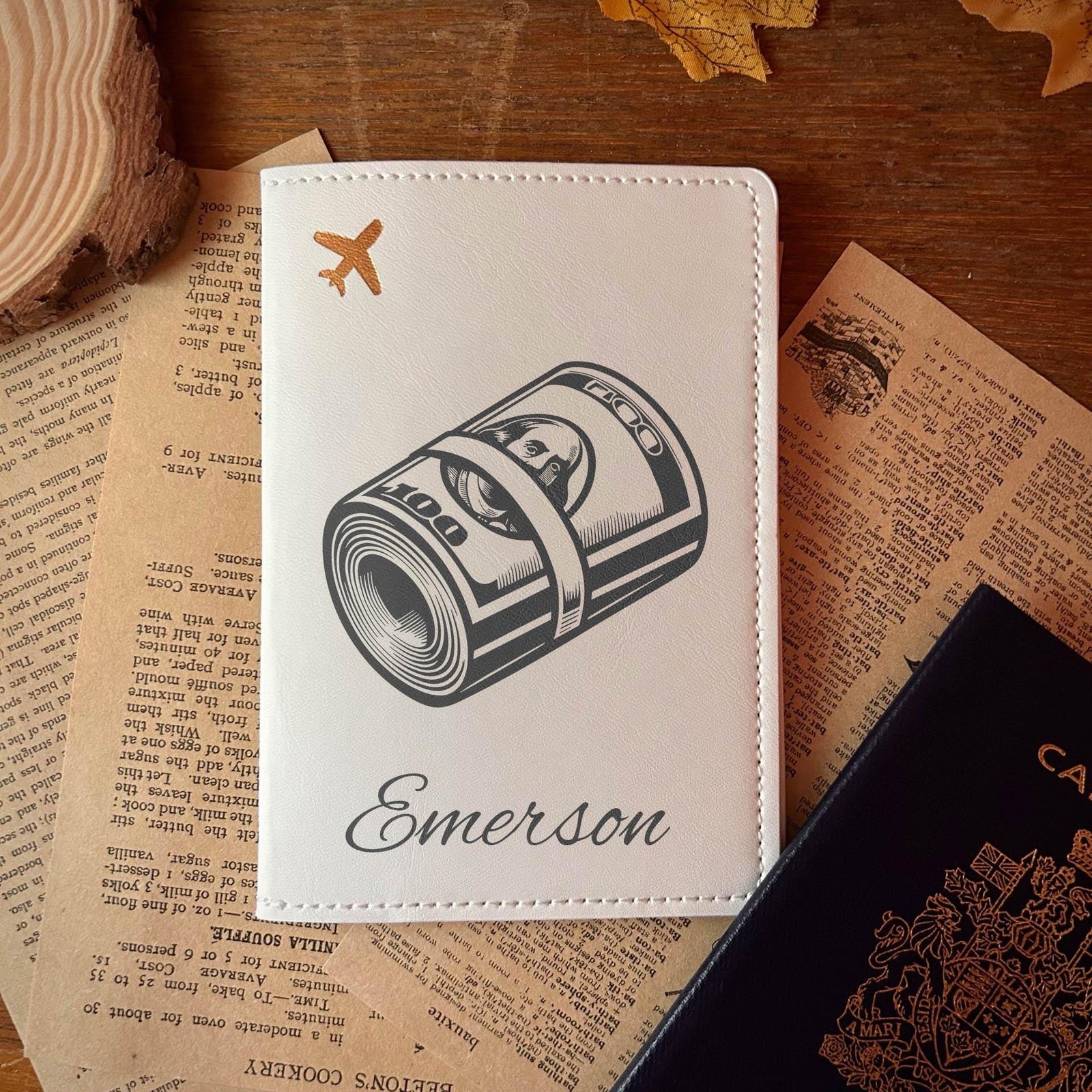 Money Roll Passport Cover – Design #17