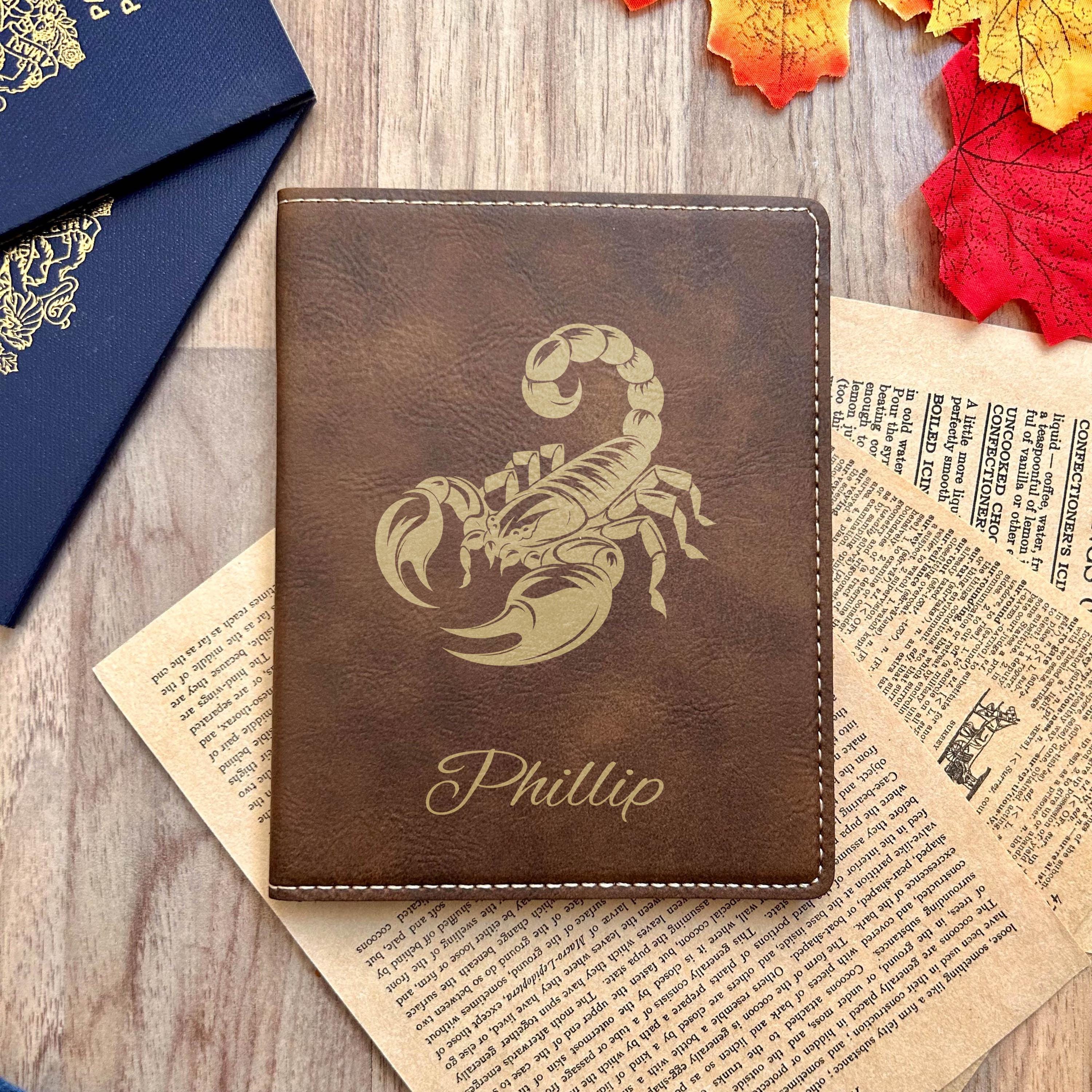 Gold Scorpion Passport Cover – Design #22