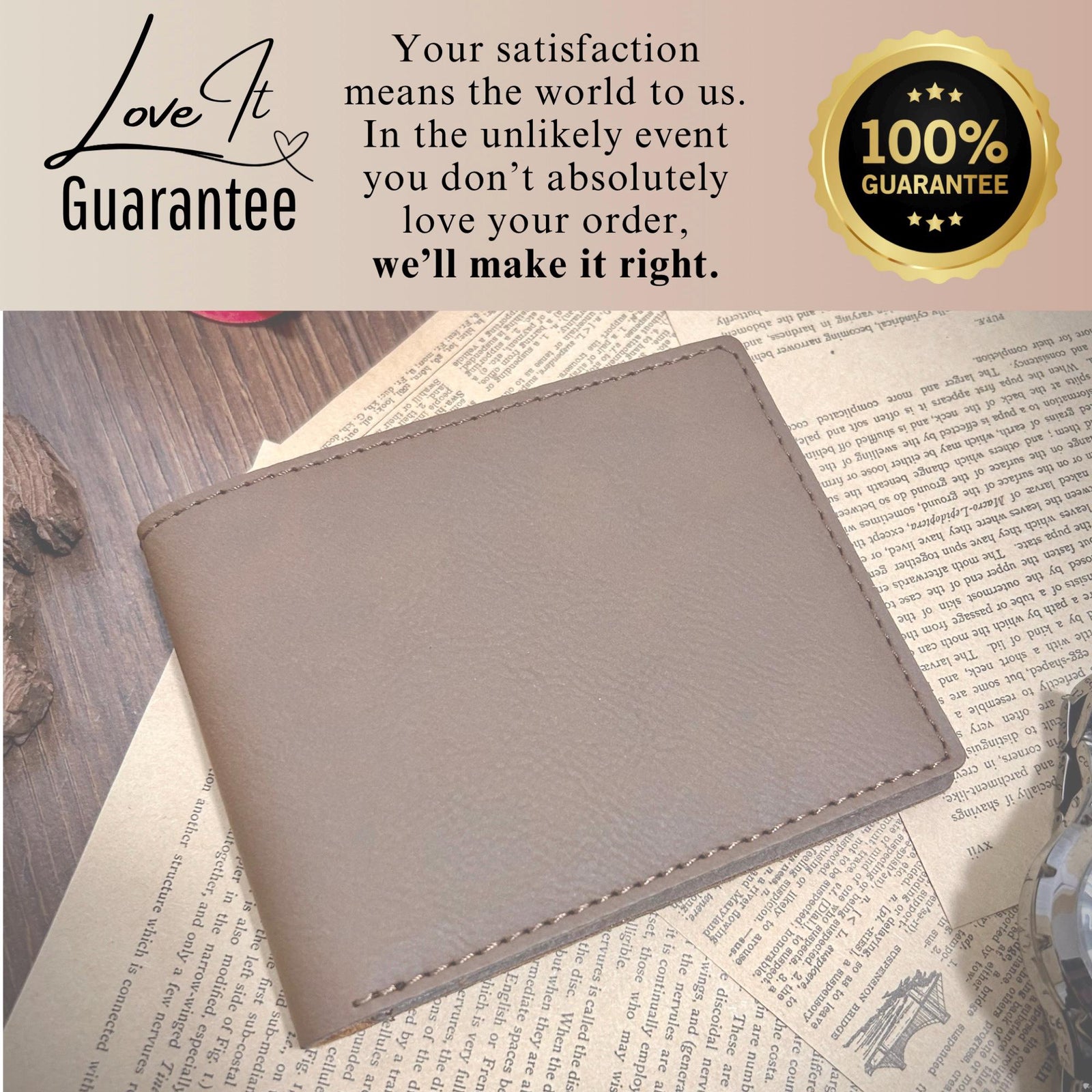 Airplane Leather Wallet – Design #4