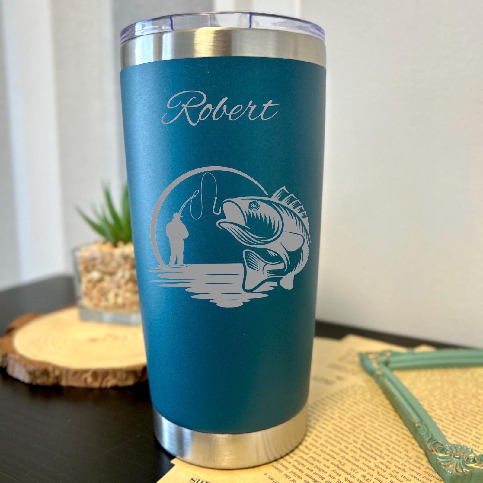 Fishing 20oz Engraved Tumbler