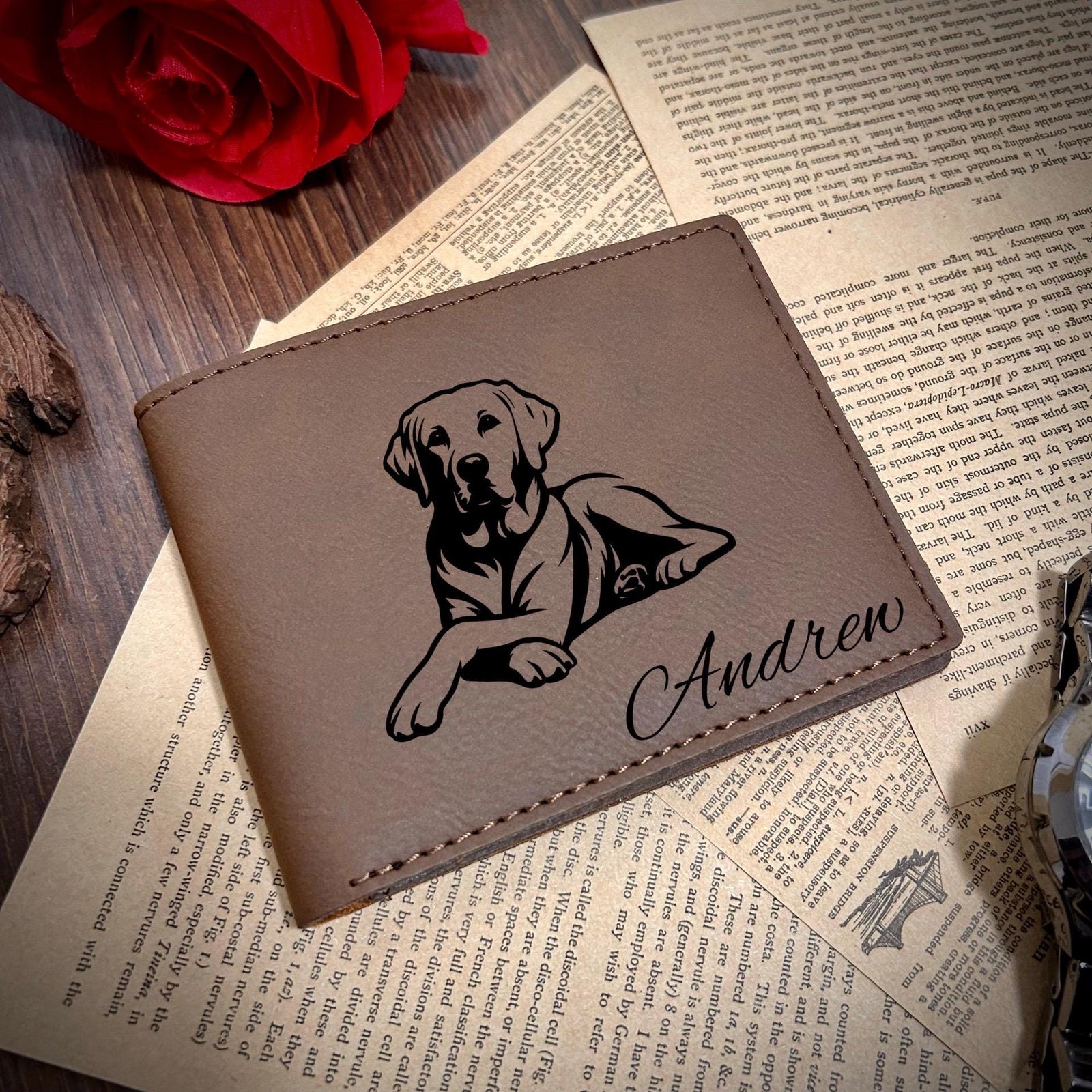 Dog Leather Wallet