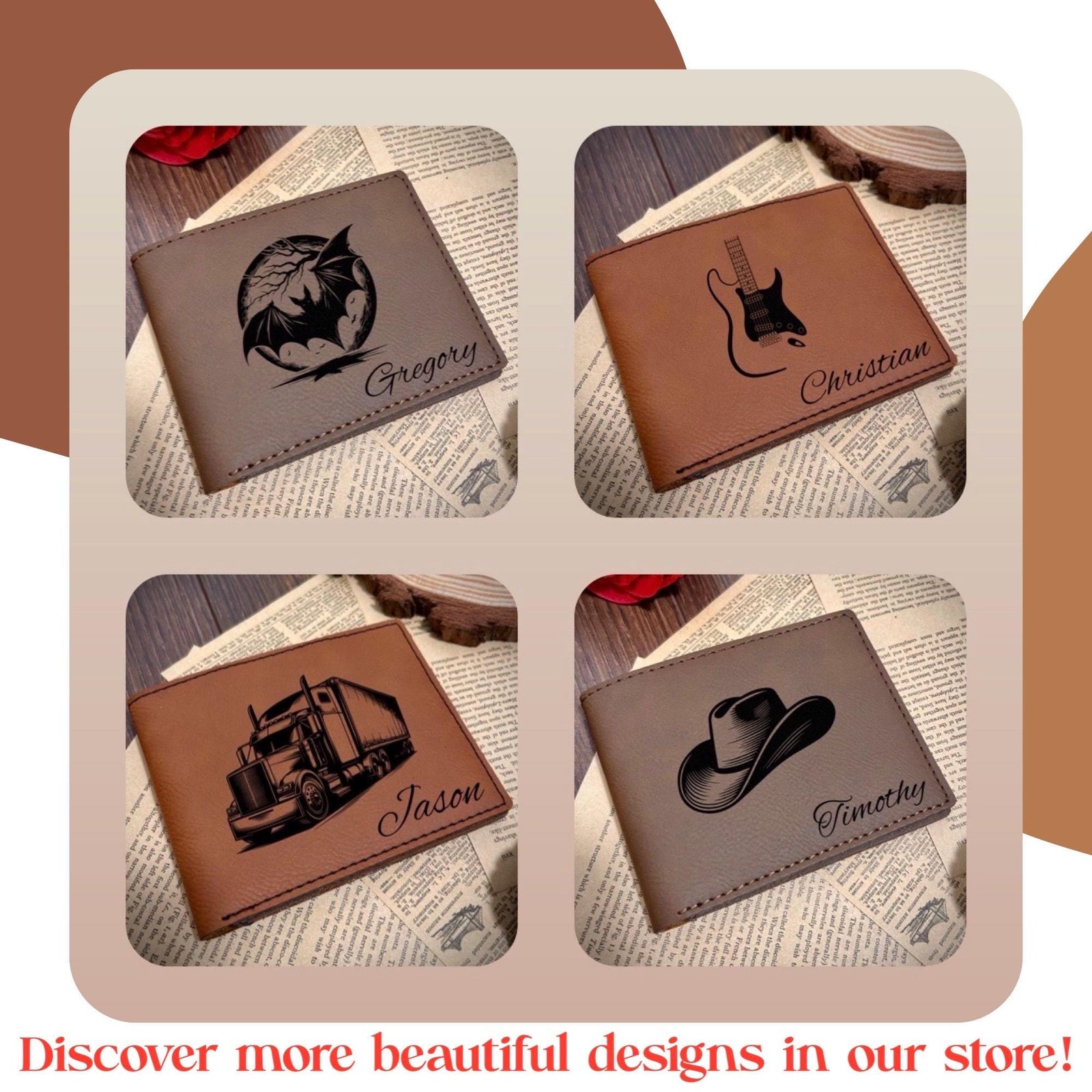 Fun Golfer Leather Wallet – Saying #34