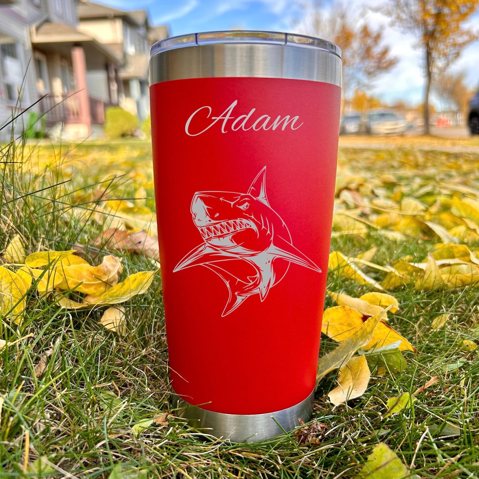 Shark 20oz Engraved Tumbler