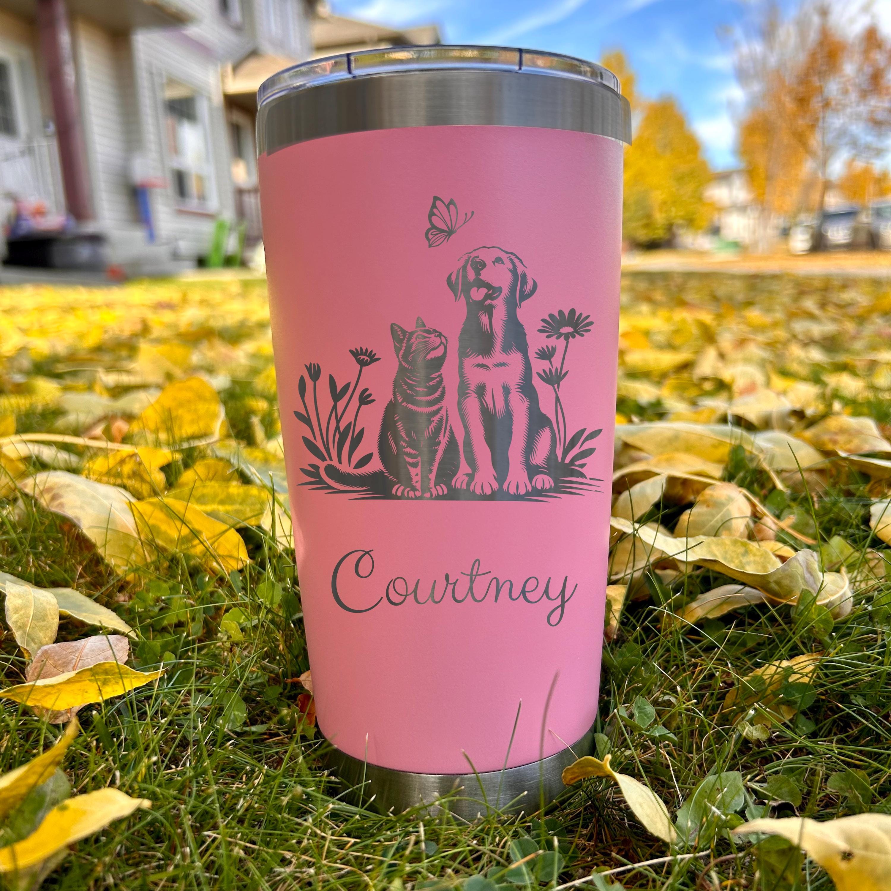 Cute Pets 20oz Engraved Tumbler
