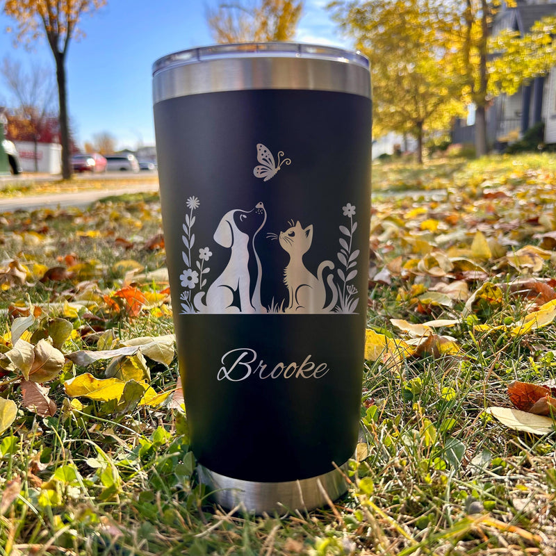 Pet Friendship 20oz Engraved Tumbler