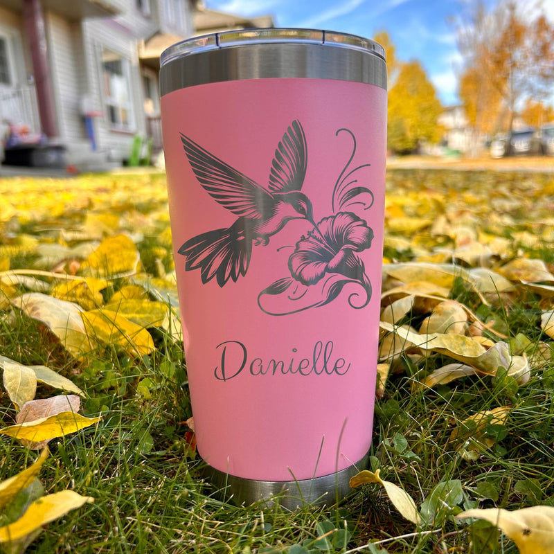 Cute Hummingbird 20oz Engraved Tumbler