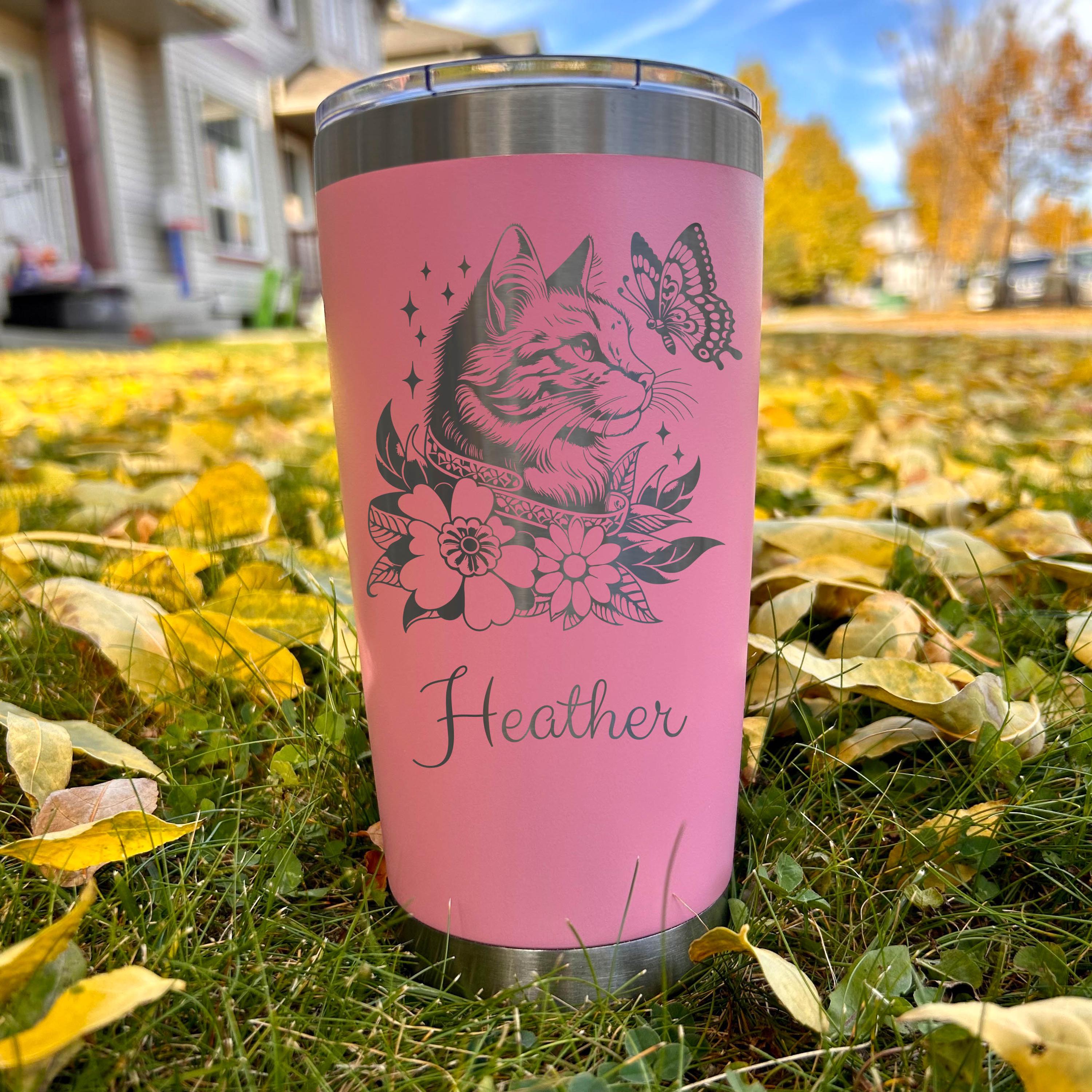 Royalty Cat 20oz Engraved Tumbler
