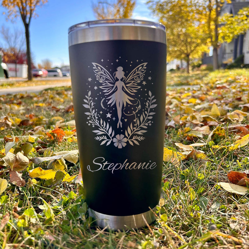 Holly Fairy 20oz Engraved Tumbler