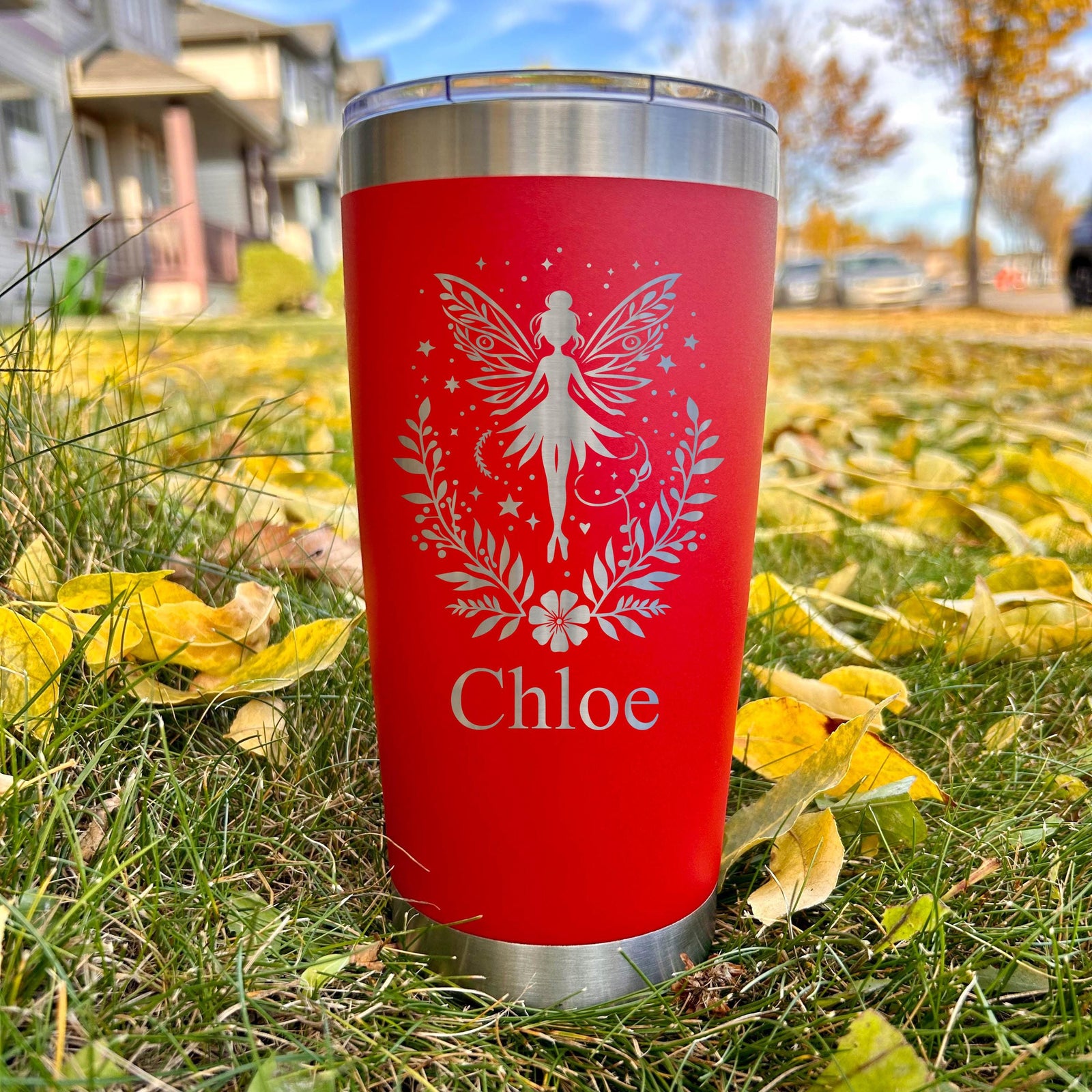 Holly Fairy 20oz Engraved Tumbler