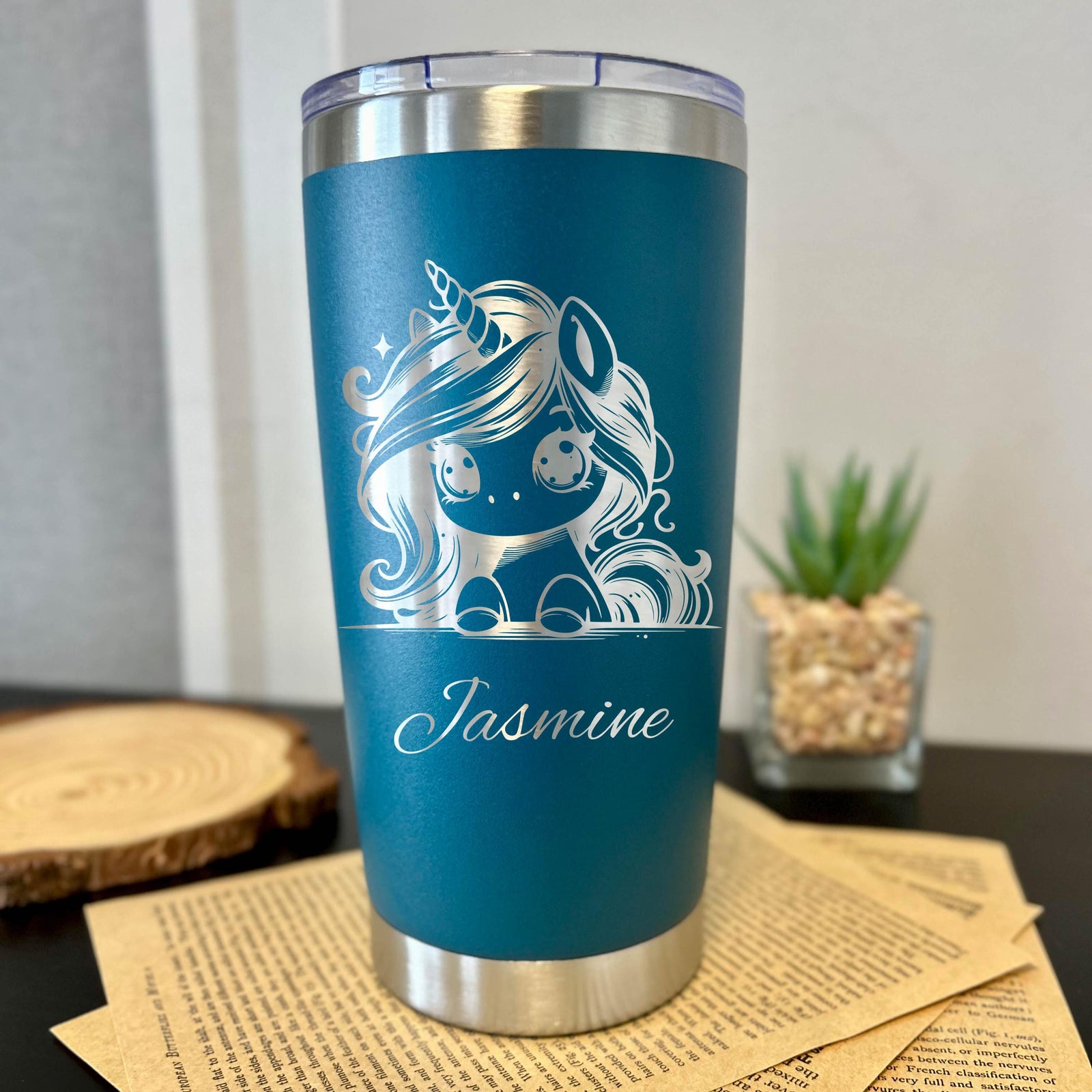 Baby Unicorn 20oz Engraved Tumbler