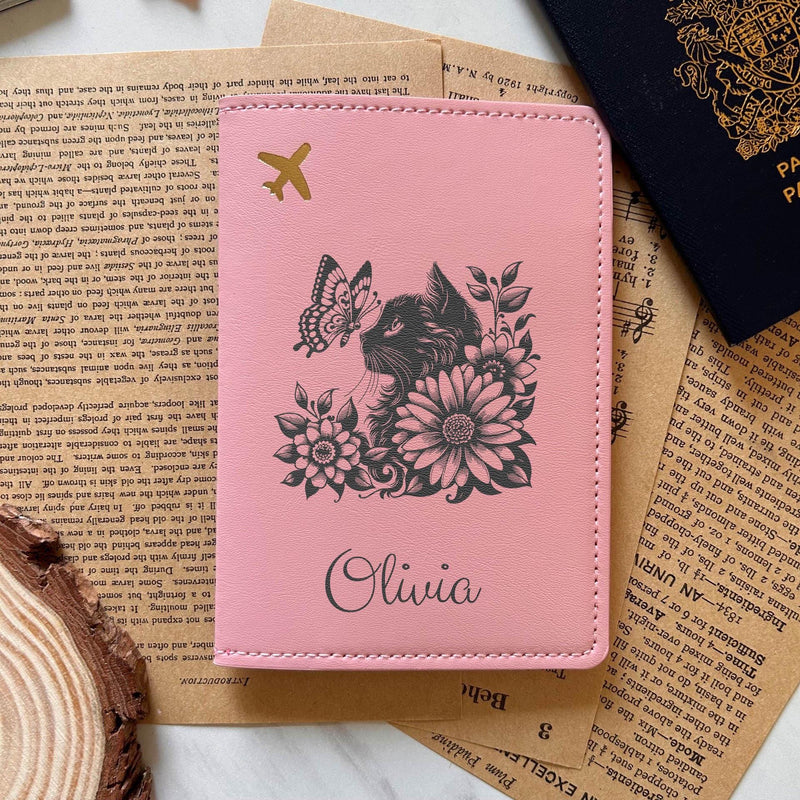 Cat & Nature Passport Cover – Design #42