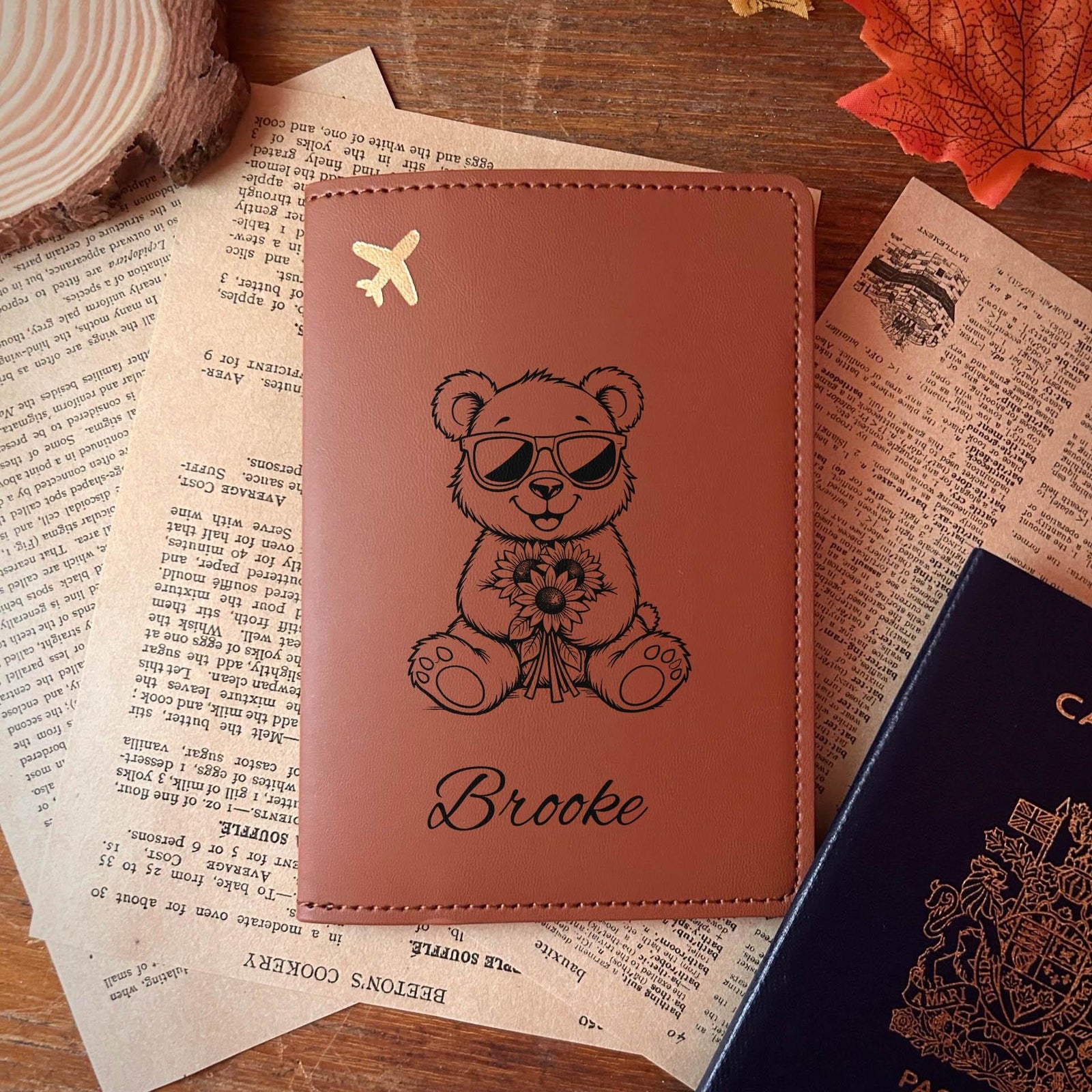 Teddy Bear Passport Cover – Design #60