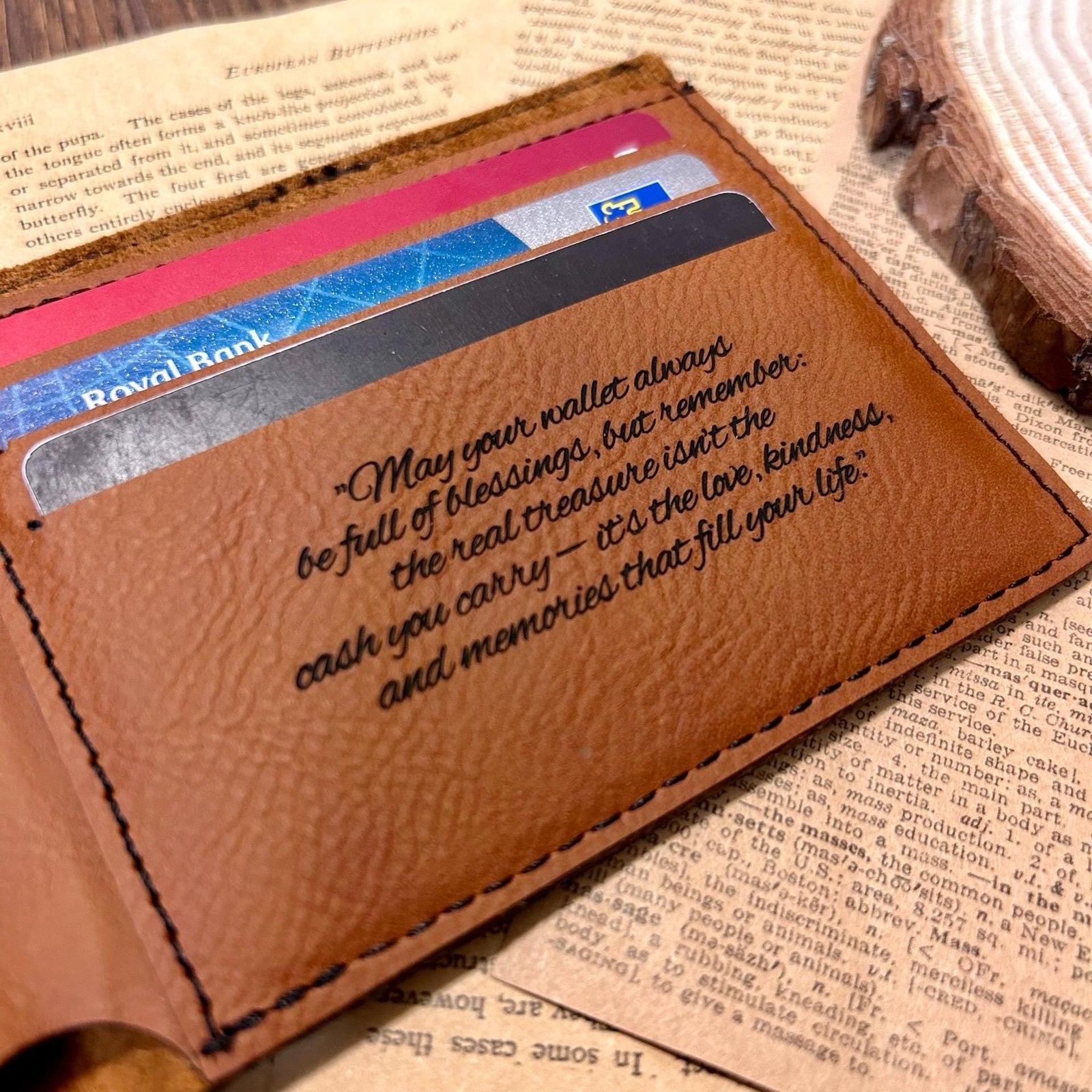 Airplane Leather Wallet – Design #4