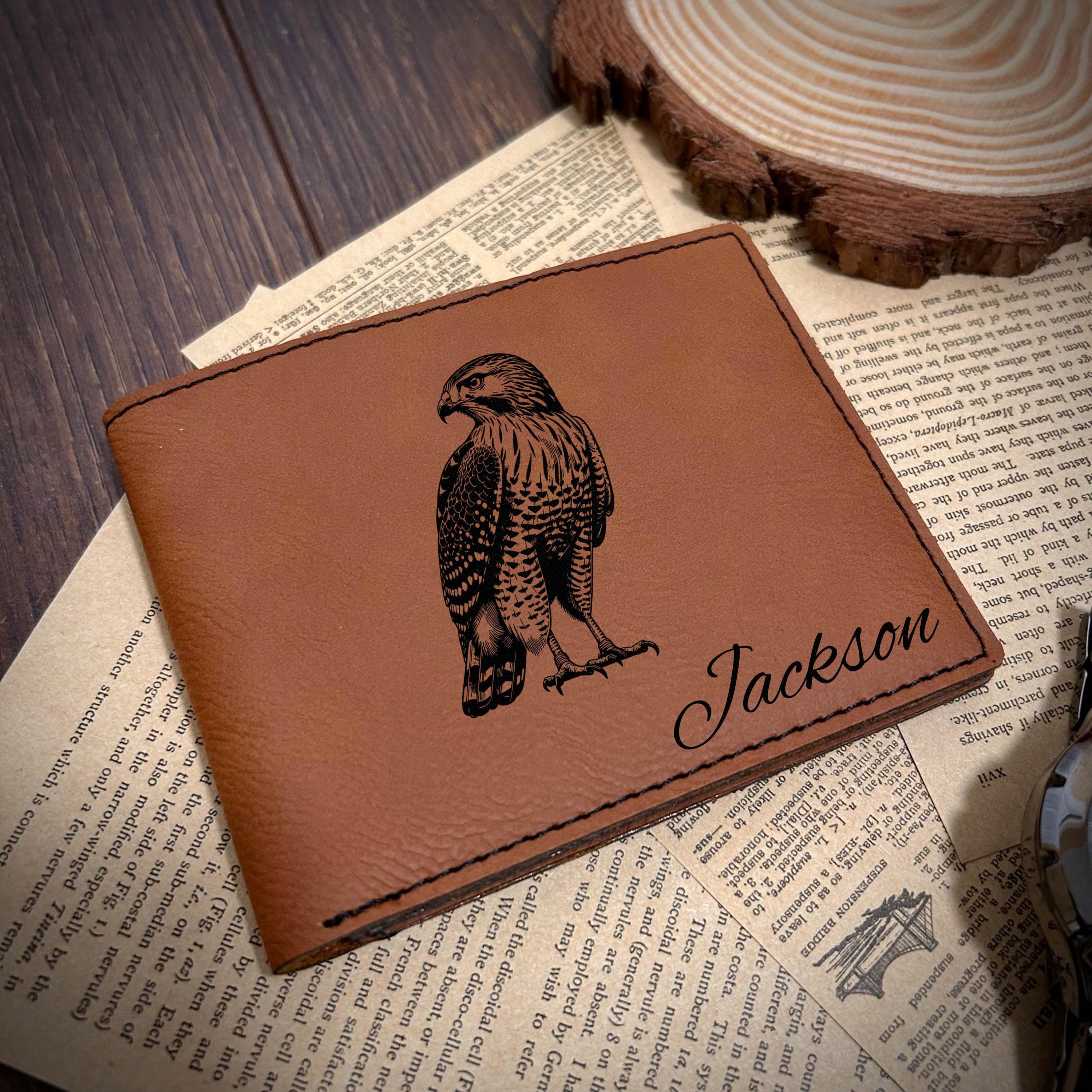 Hawk Leather Wallet – Design #20