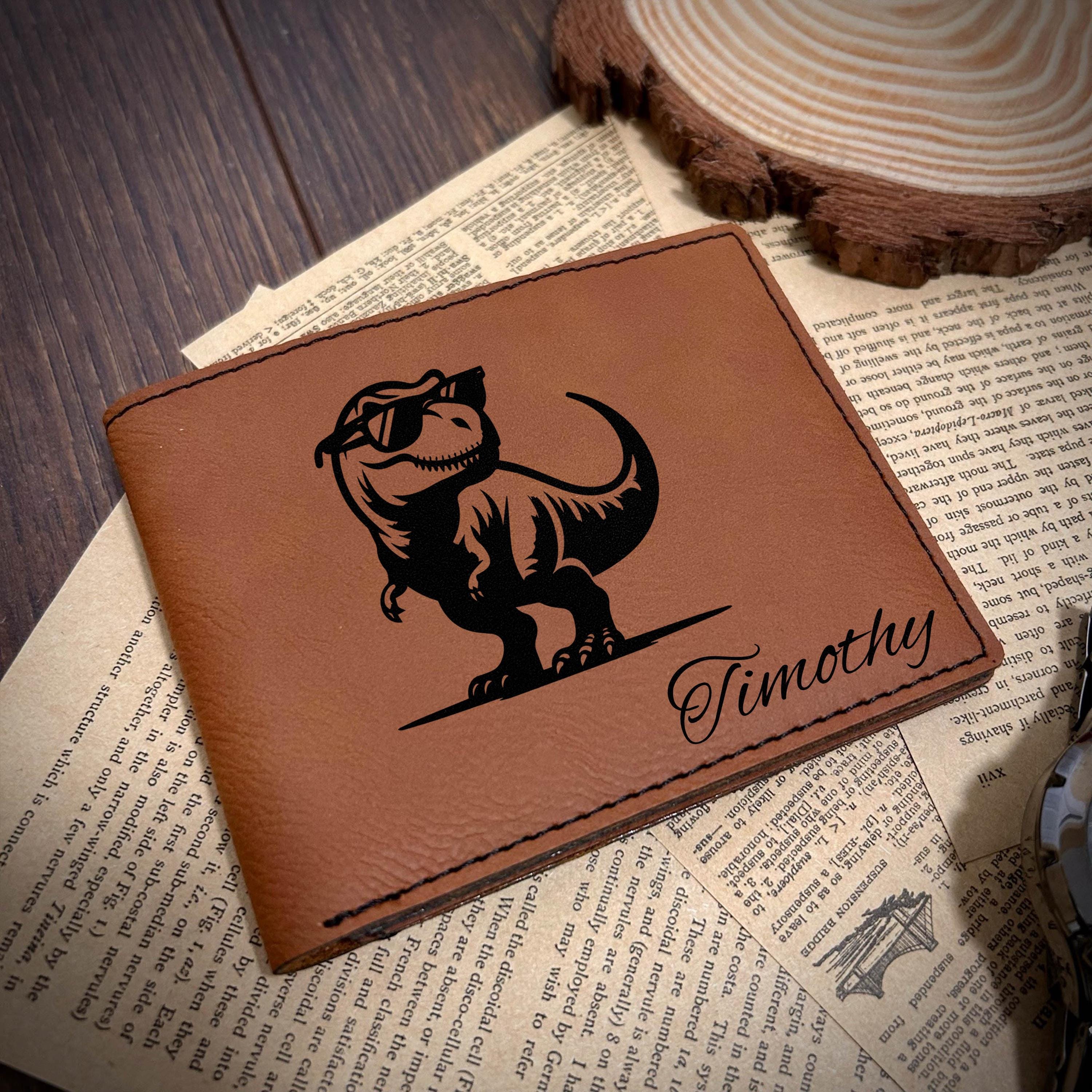 T-Rex Leather Wallet – Design #28