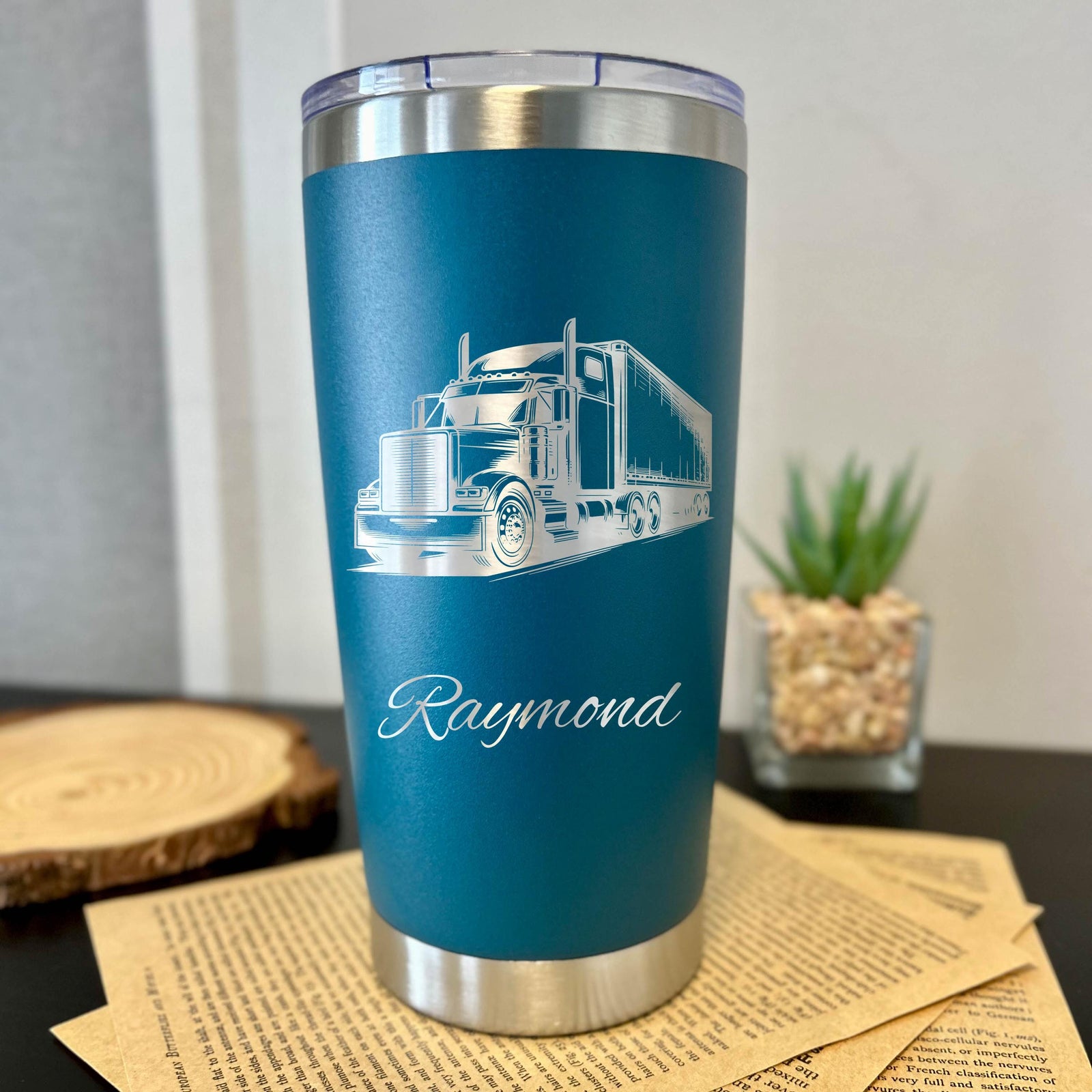 Truck 20oz Engraved Tumbler