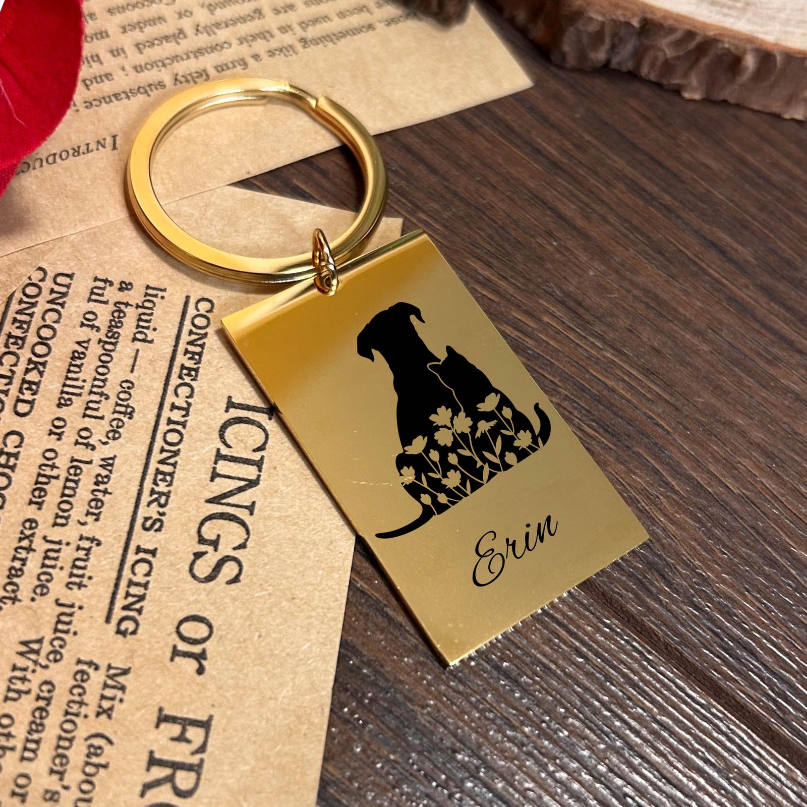 Pet Lover Keychain Stainless Steel