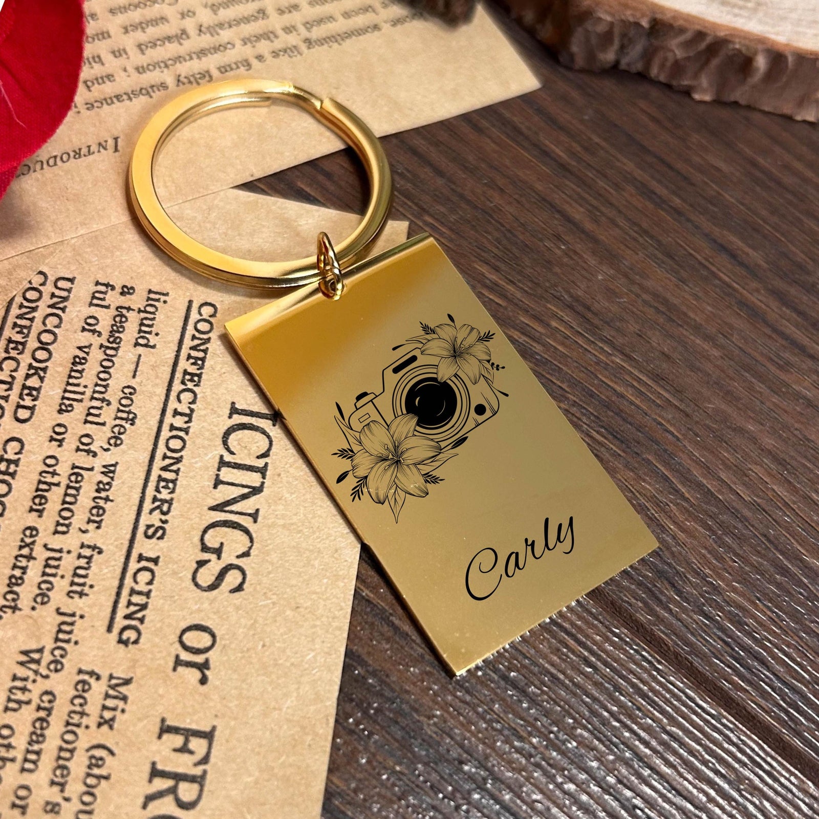 Photographer Keychain Stainless Steel