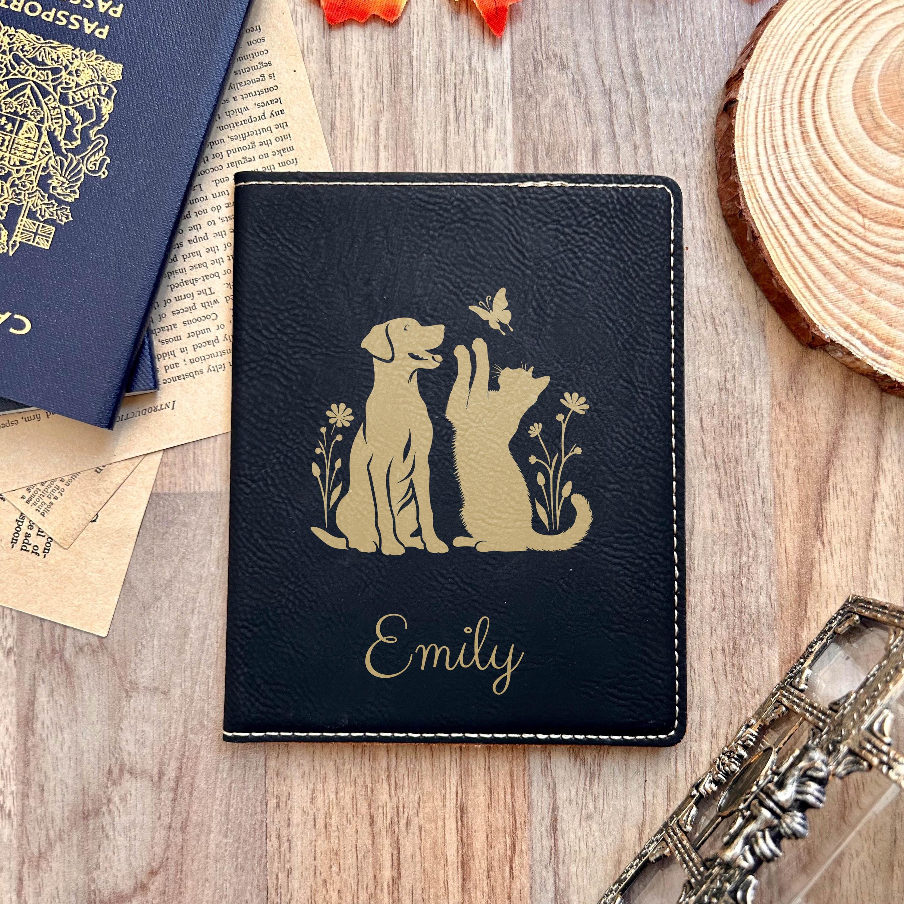 Gold Pet Lover Passport Cover – Design #37