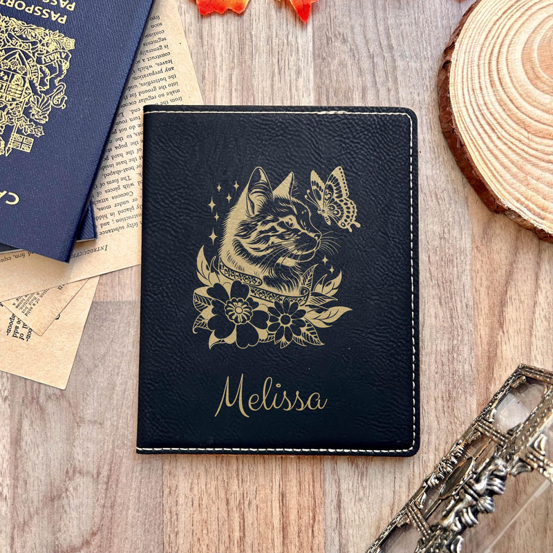 Gold Royalty Cat Passport Cover – Design #45
