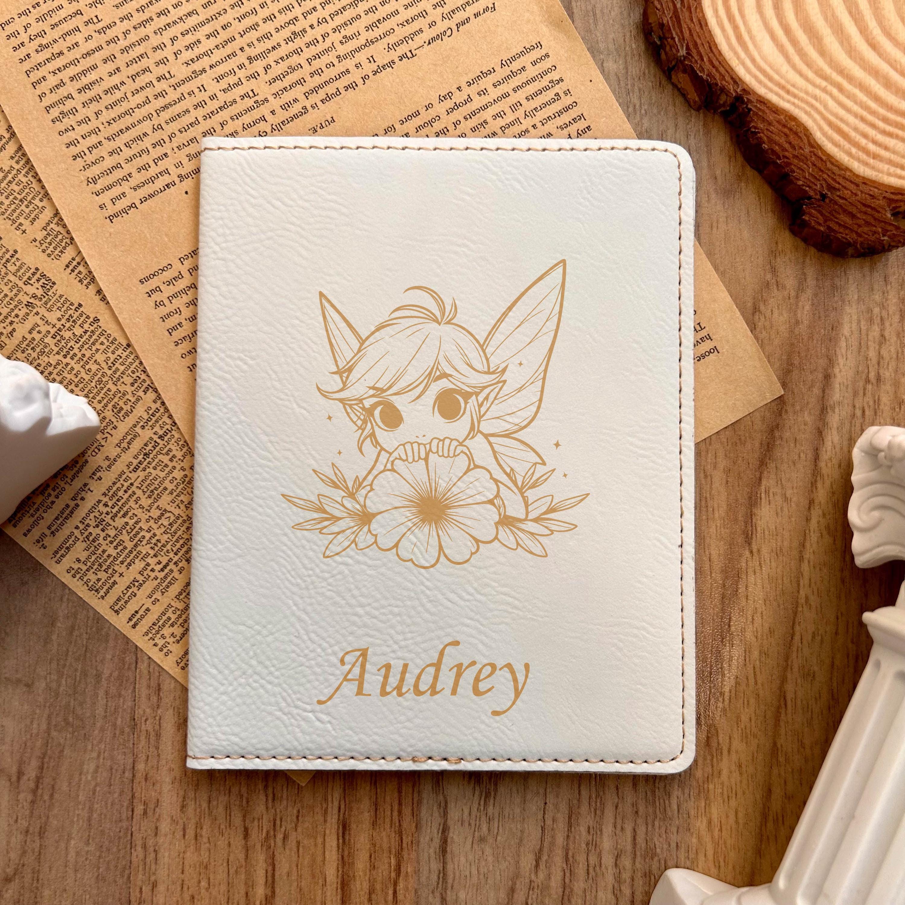 Gold Fairy Passport Cover – Design #50