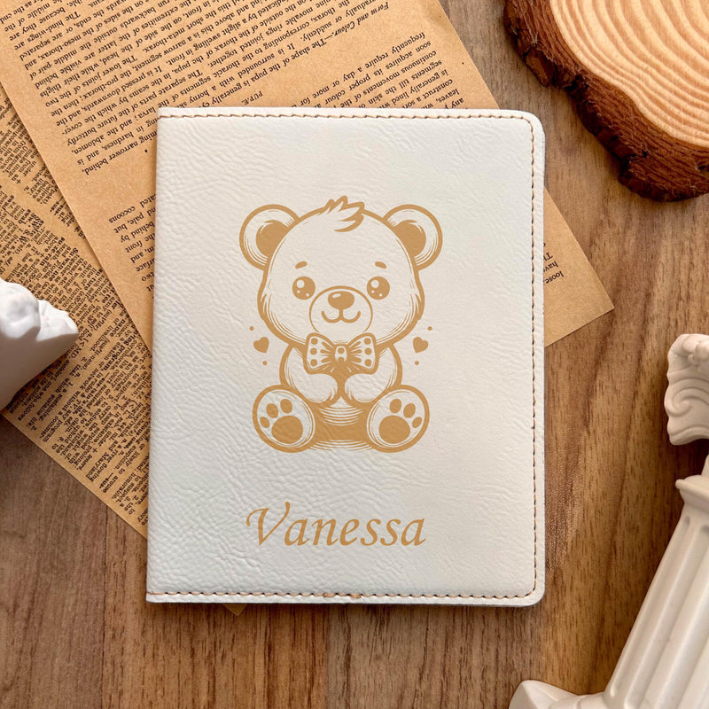 Gold Teddy Bear Passport Cover – Design #53