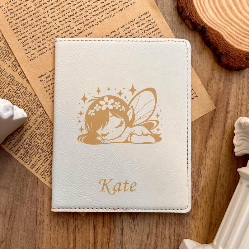 Gold Sleepy Fairy Passport Cover – Design #54