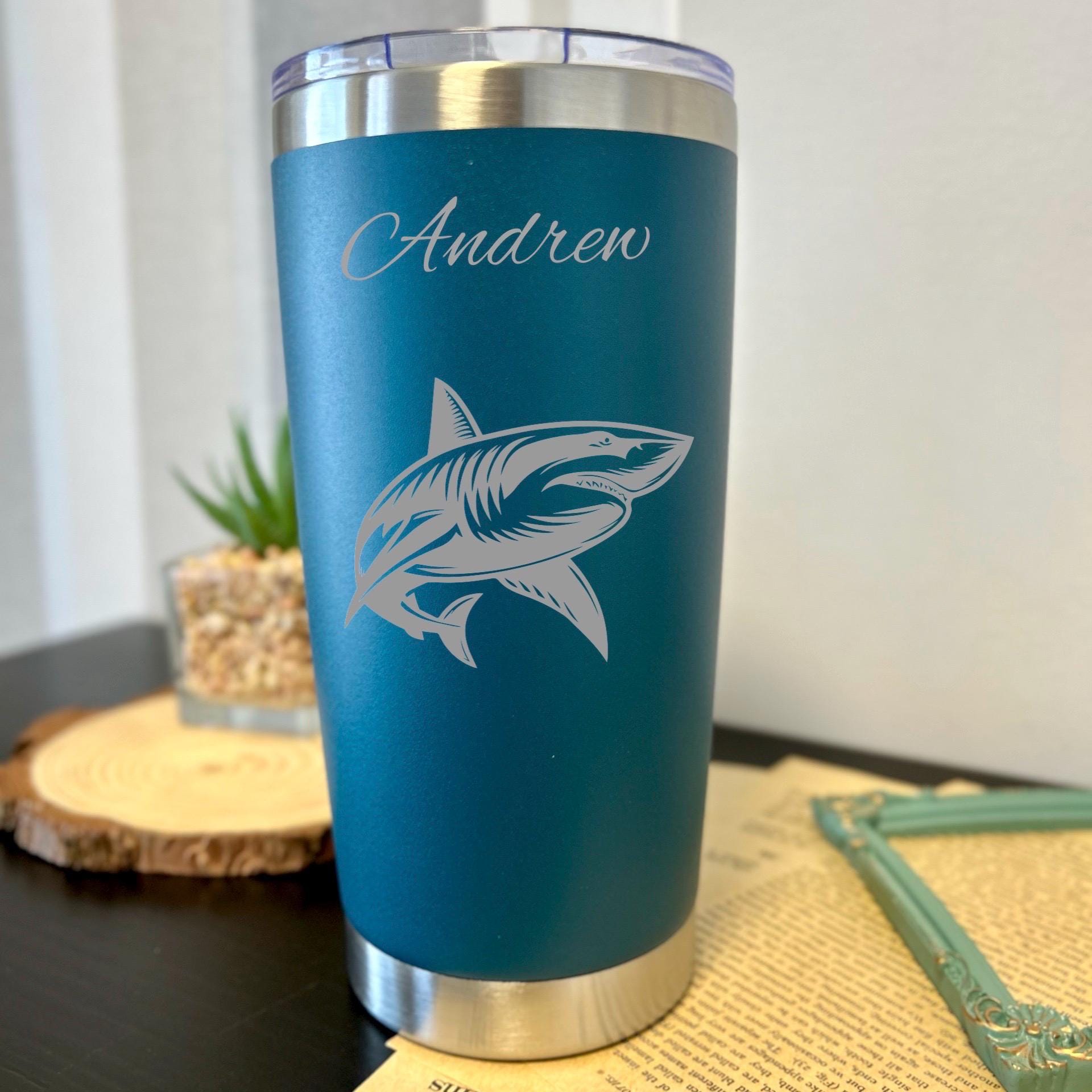 Shark 20oz Engraved Tumbler