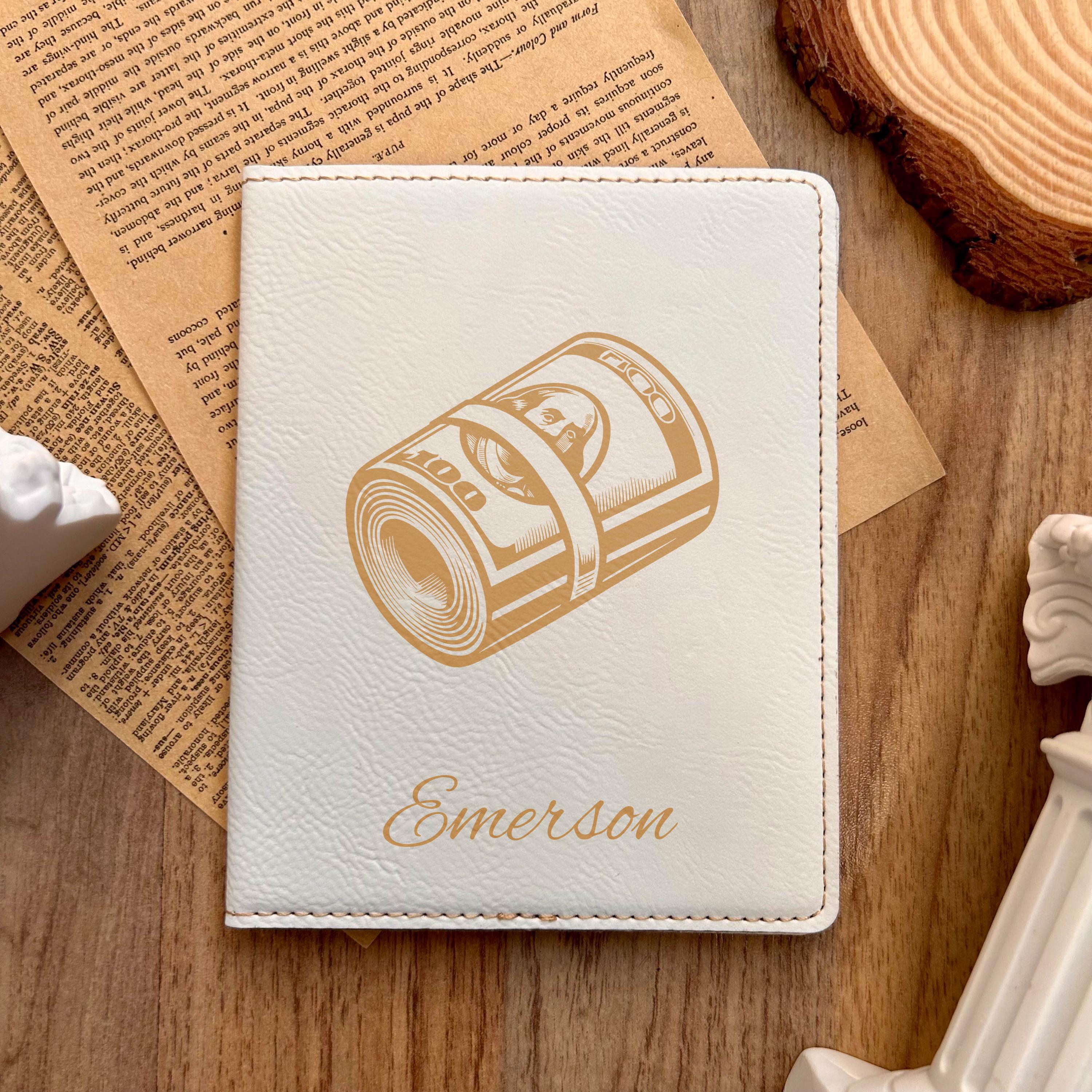 Gold Money Roll Passport Cover – Design #17