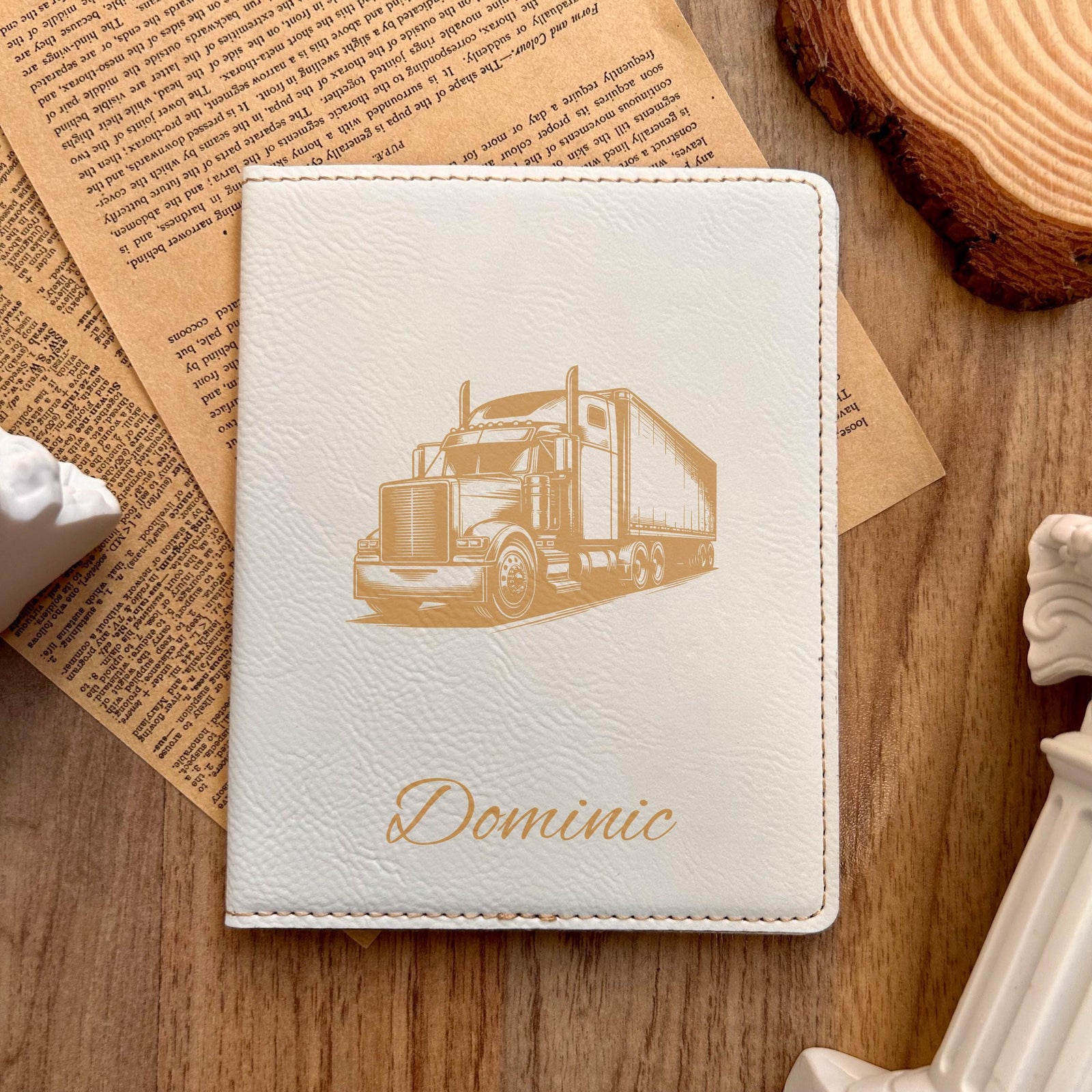 Gold Truck Passport Cover – Design #23