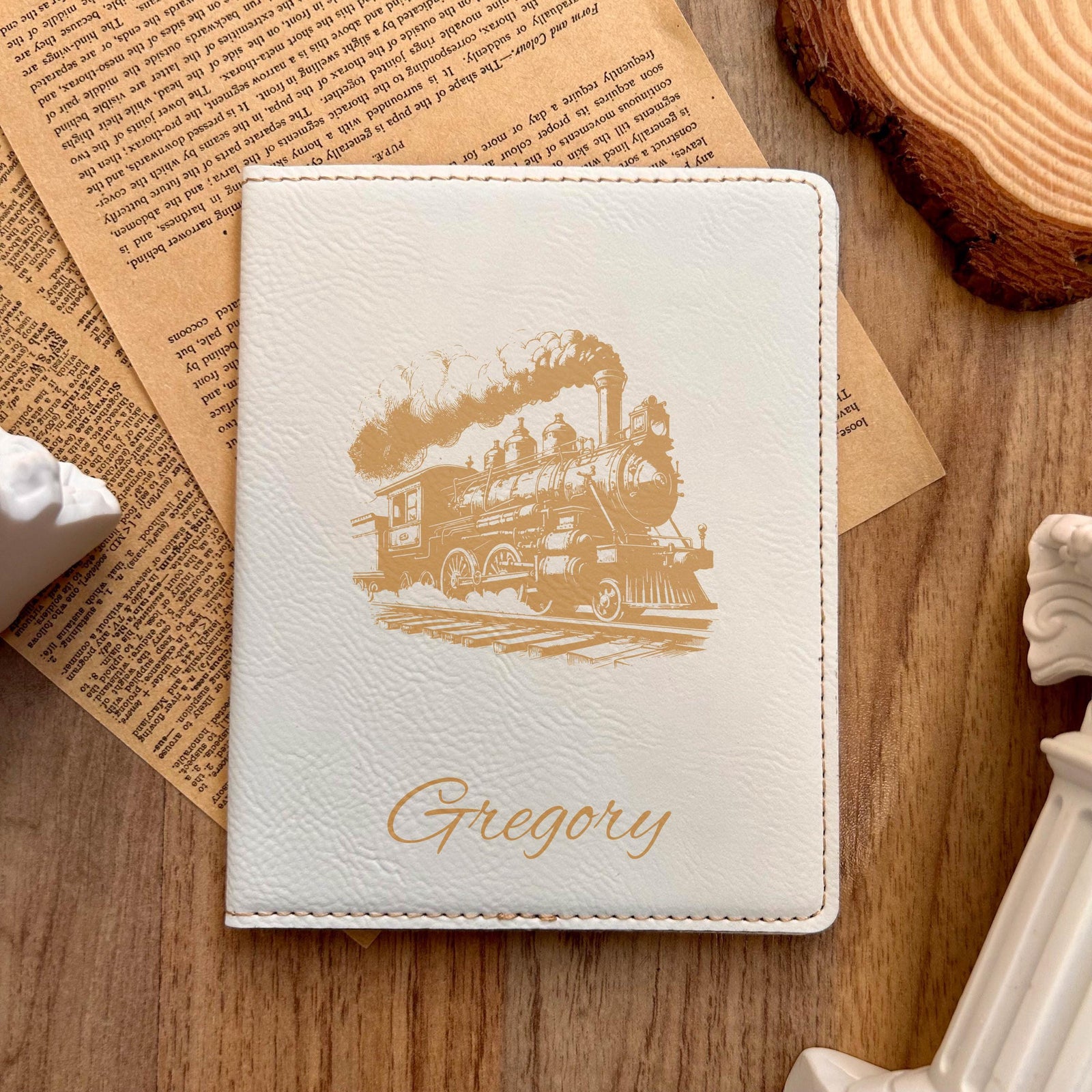 Gold Train Passport Cover – Design #27