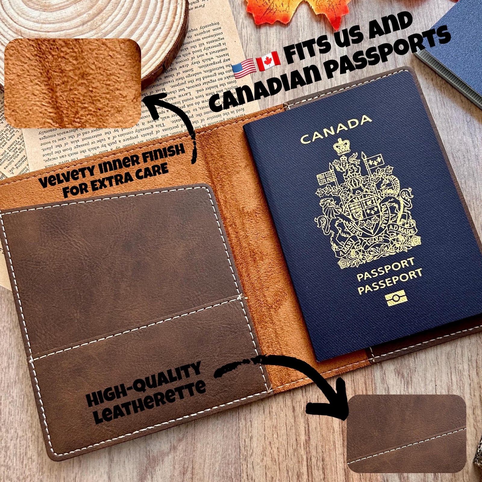 Gold Panda Love Passport Cover – Design #84