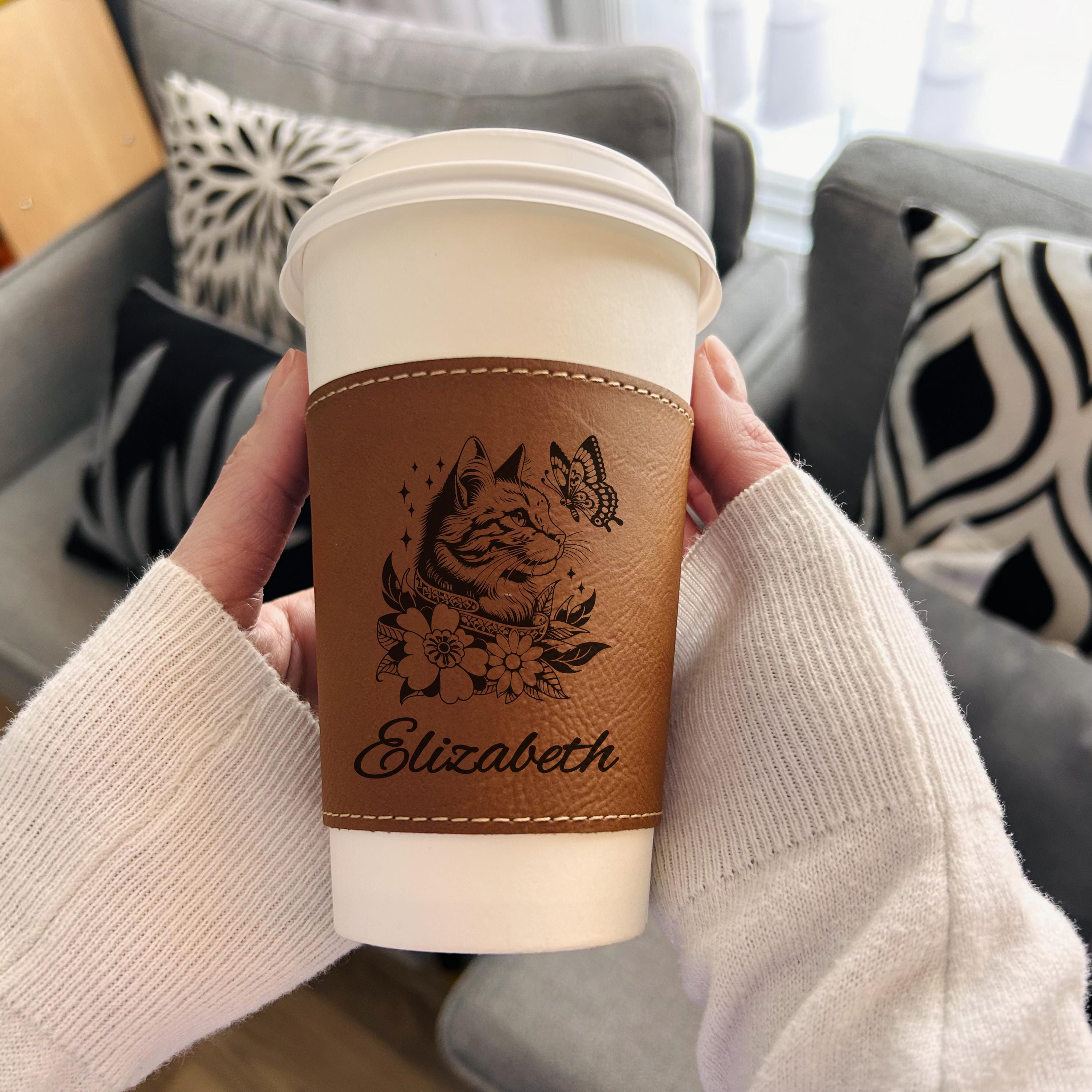 Royalty Cat Cup Sleeve