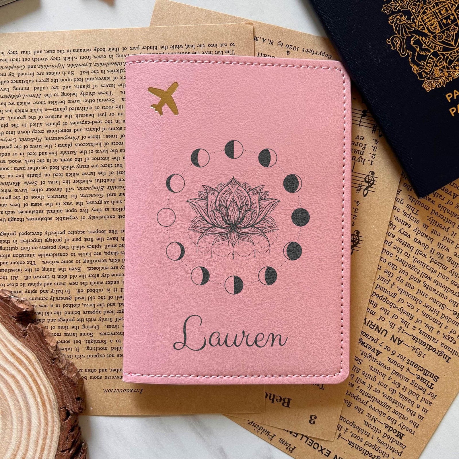 Lunar Lotus Passport Cover – Design #74
