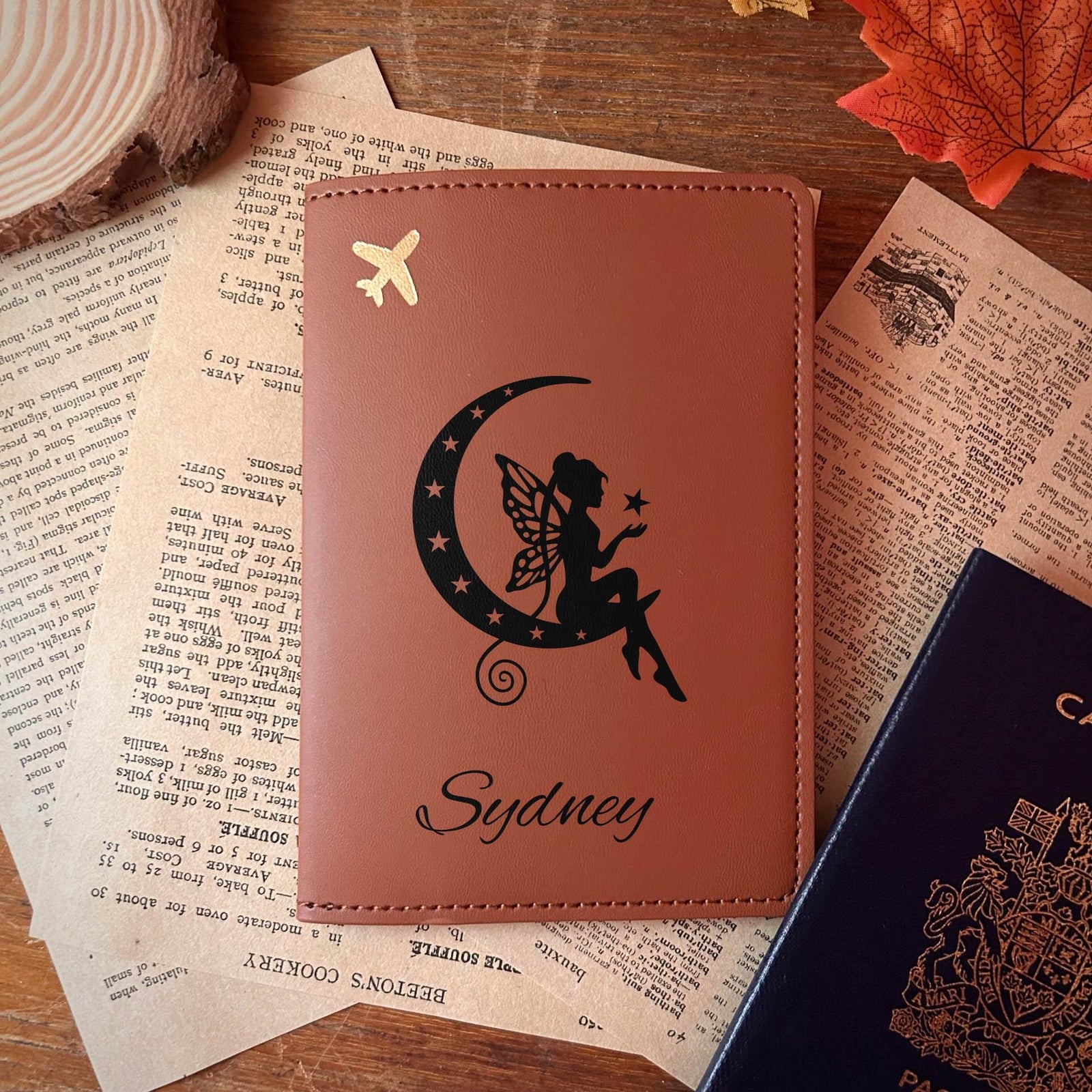 Fairy & Moon Passport Cover – Design #77