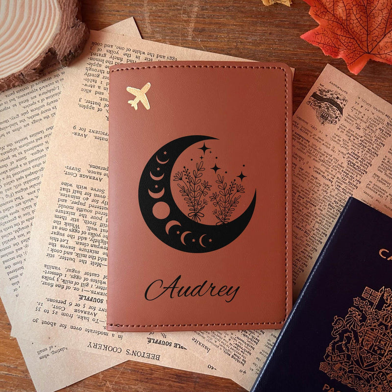 Moon Phases Passport Cover – Design #80