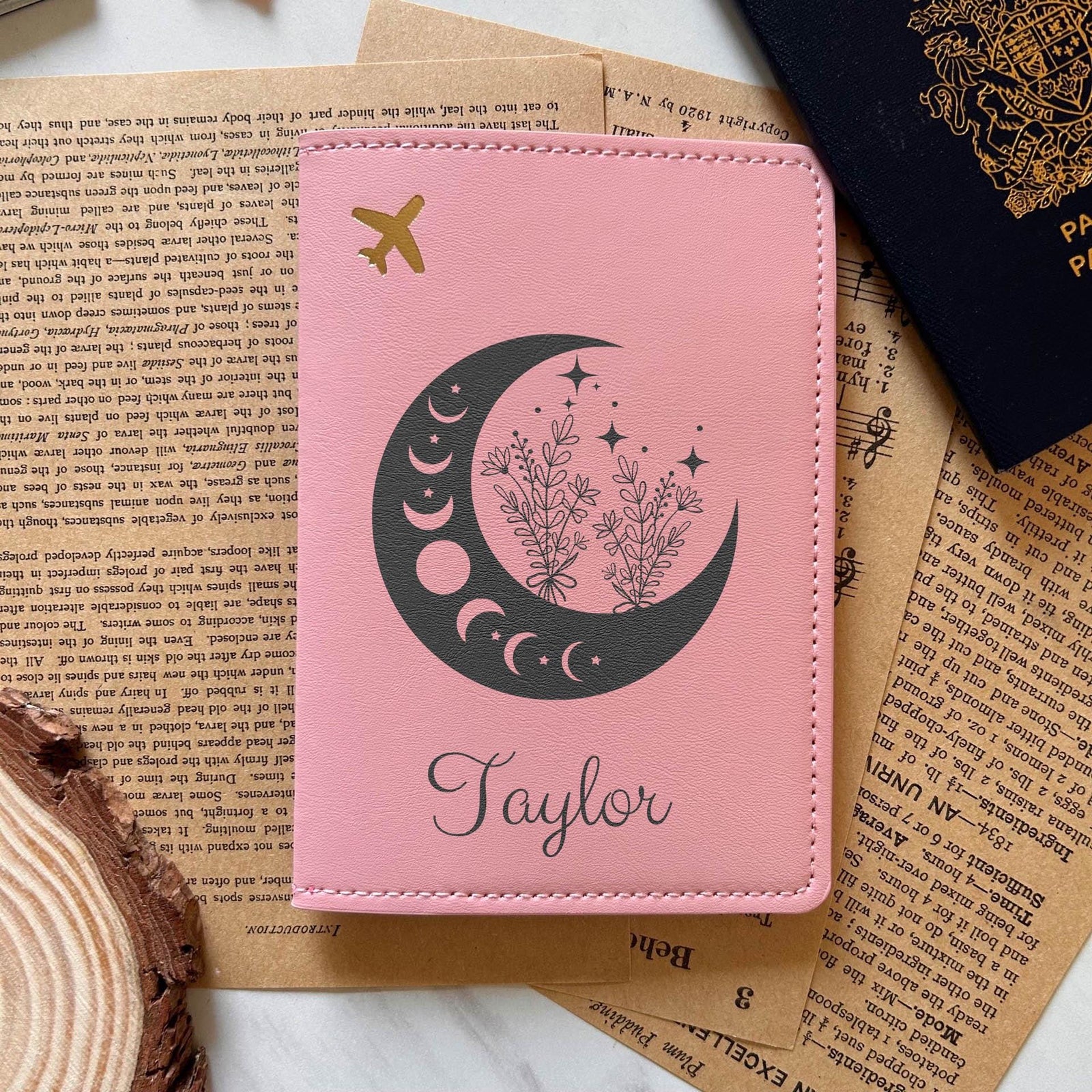 Moon Phases Passport Cover – Design #80