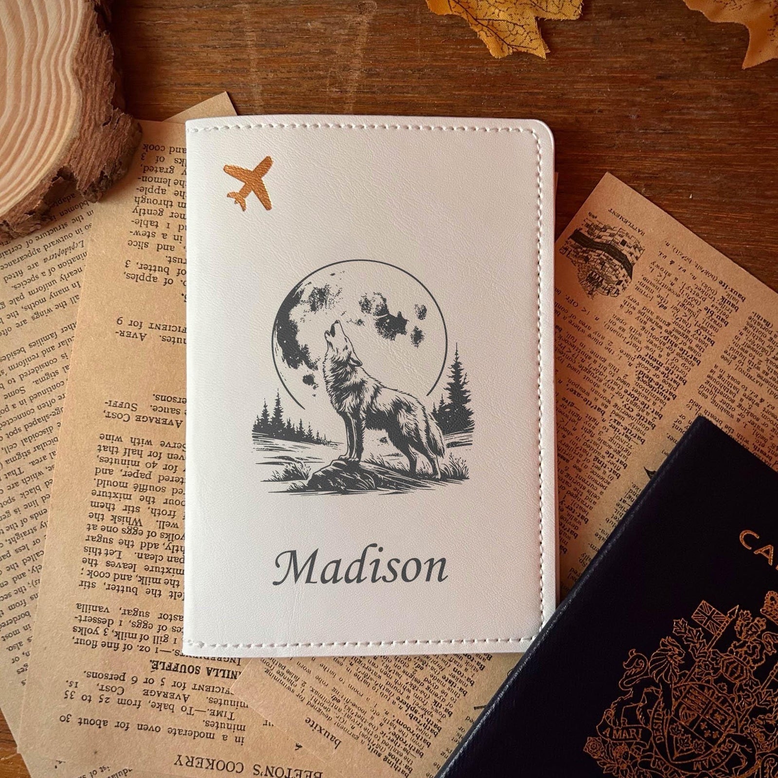 Lunar Wolf Passport Cover – Design #89